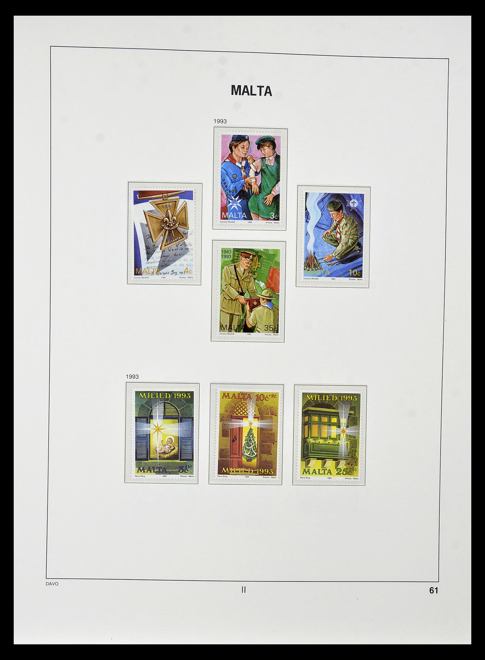 35114 078 - Postzegelverzameling 35114 Malta 1964-2005.