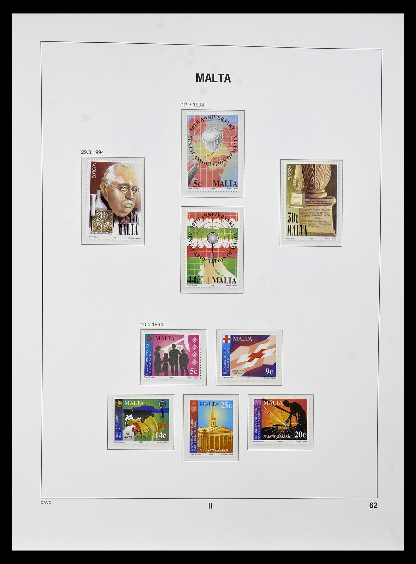 35114 079 - Postzegelverzameling 35114 Malta 1964-2005.