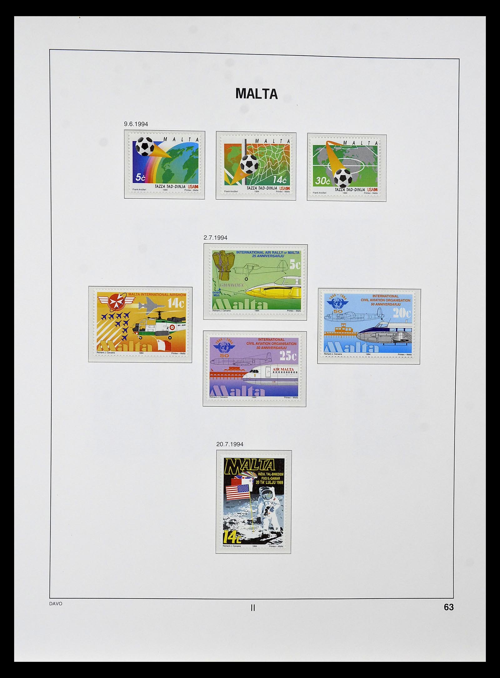 35114 080 - Postzegelverzameling 35114 Malta 1964-2005.