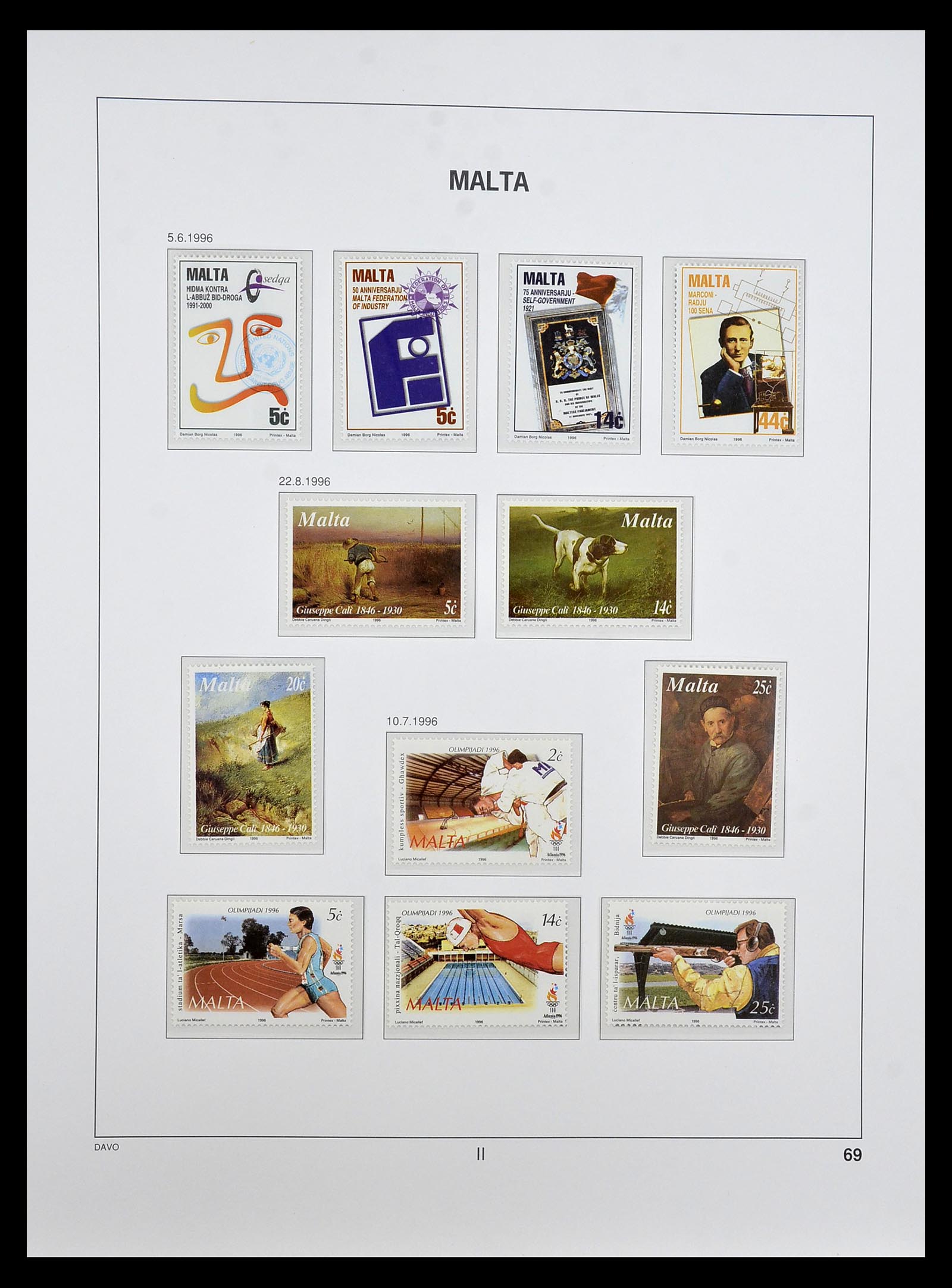 35114 086 - Stamp Collection 35114 Malta 1964-2005.