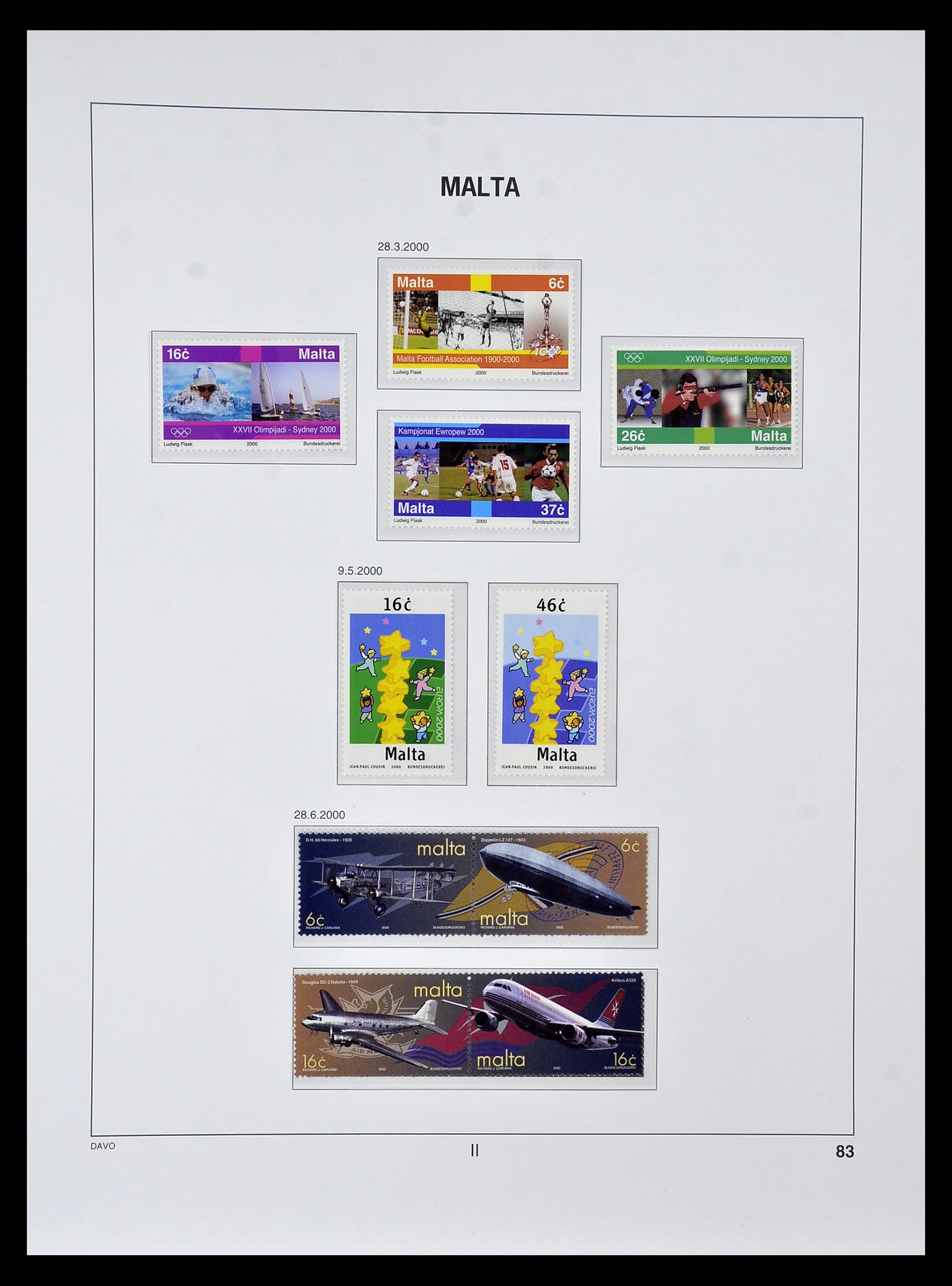 35114 100 - Stamp Collection 35114 Malta 1964-2005.