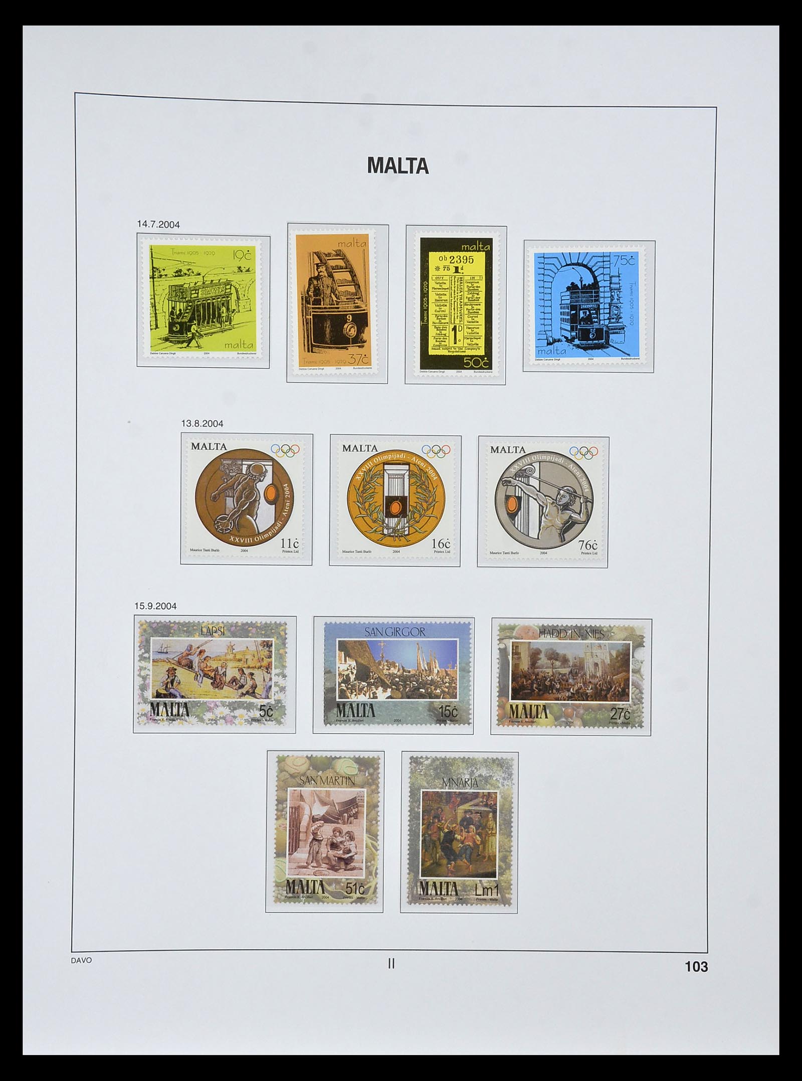 35114 120 - Stamp Collection 35114 Malta 1964-2005.