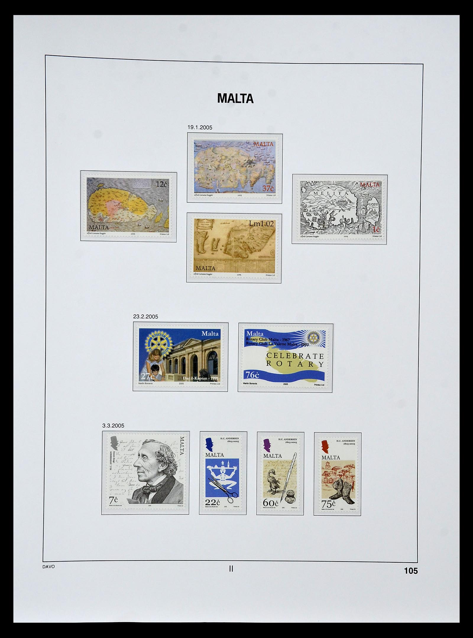 35114 122 - Stamp Collection 35114 Malta 1964-2005.
