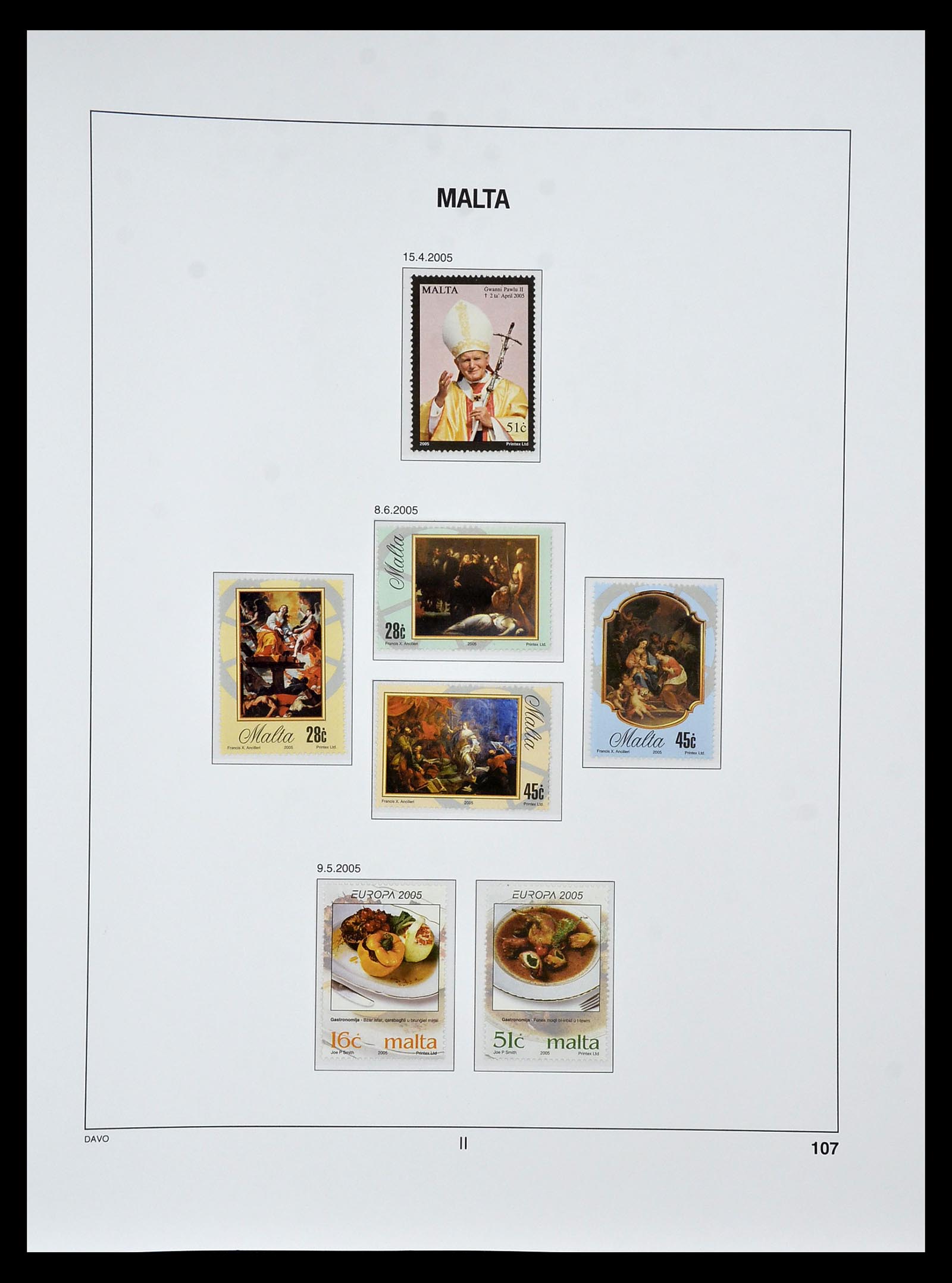 35114 124 - Stamp Collection 35114 Malta 1964-2005.