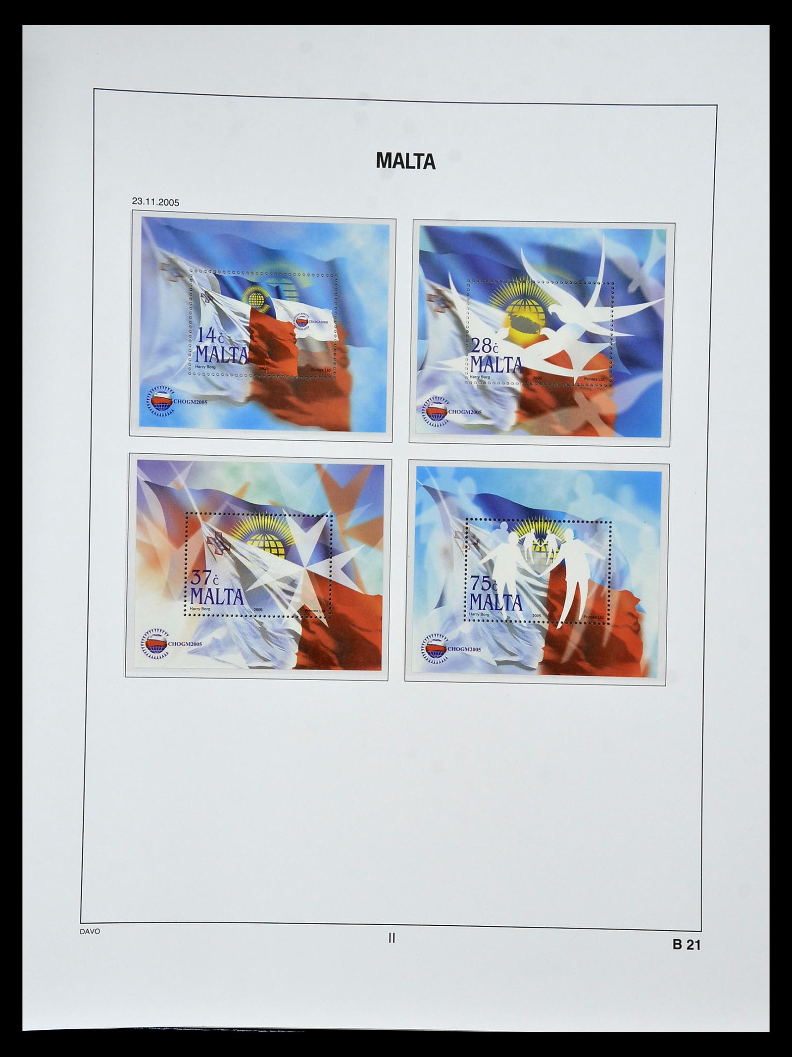 35114 143 - Postzegelverzameling 35114 Malta 1964-2005.