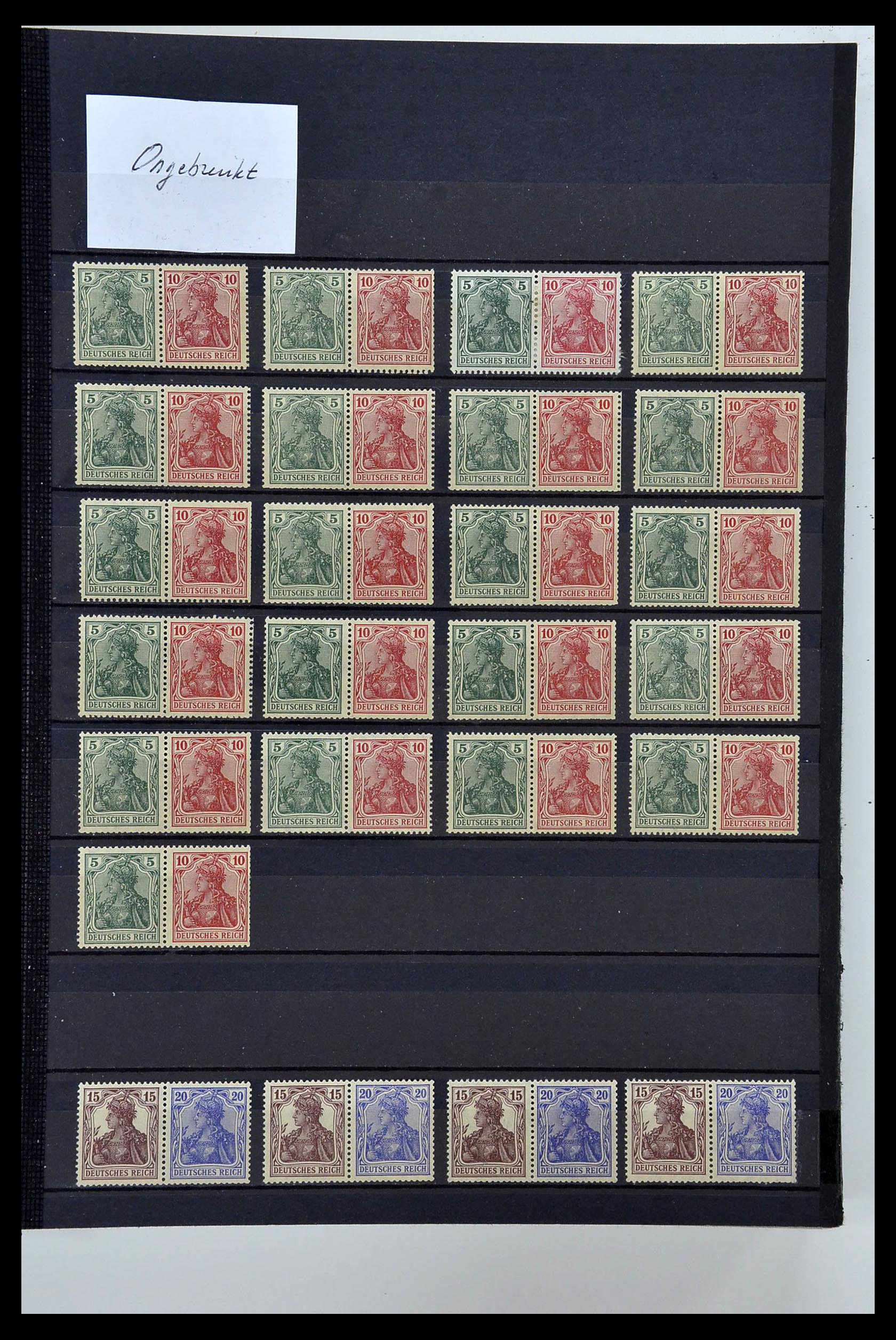 35118 001 - Postzegelverzameling 35118 Duitse Rijk combinaties 1912-1941.
