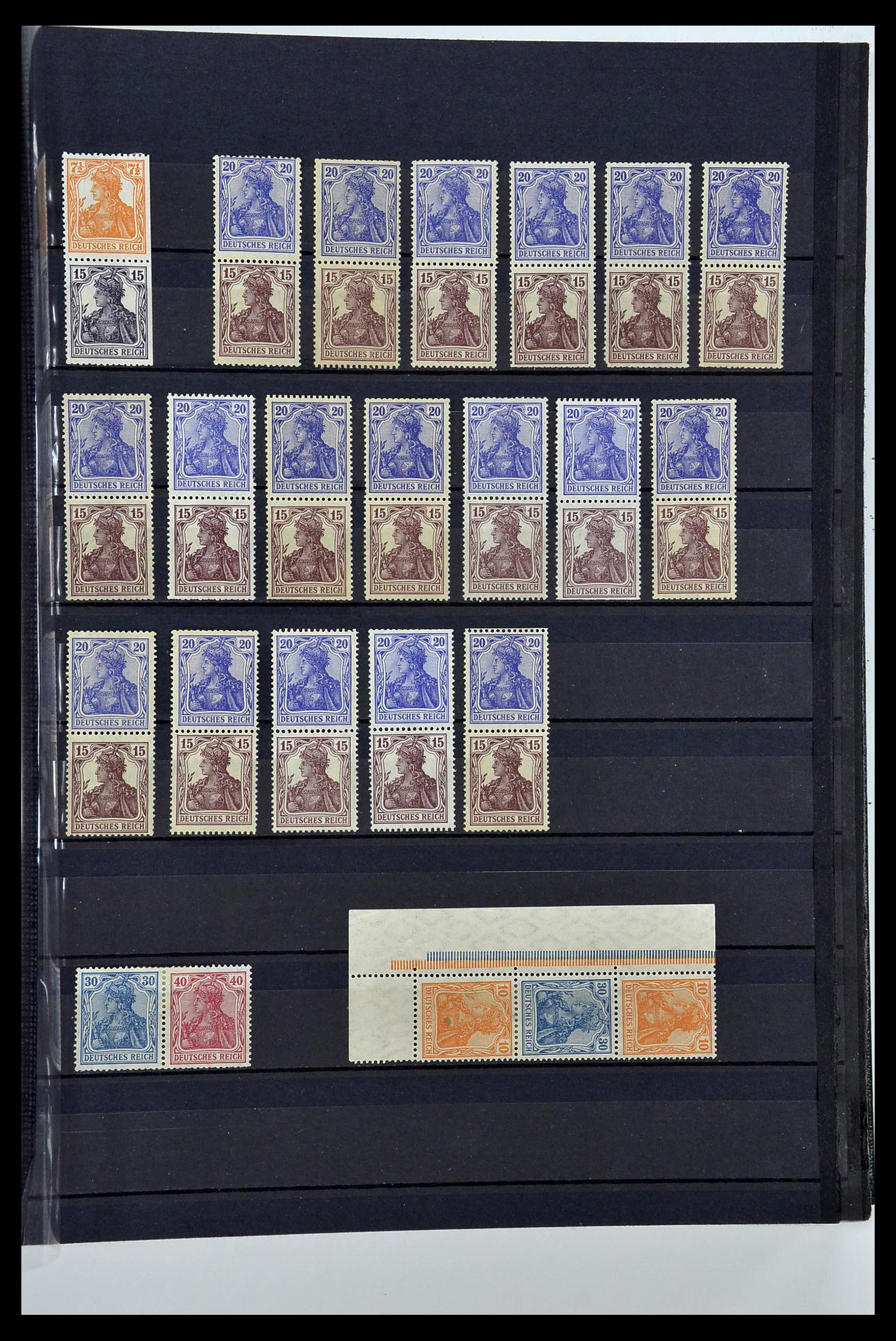 35118 003 - Stamp Collection 35118 German Reich combinations 1912-1941.