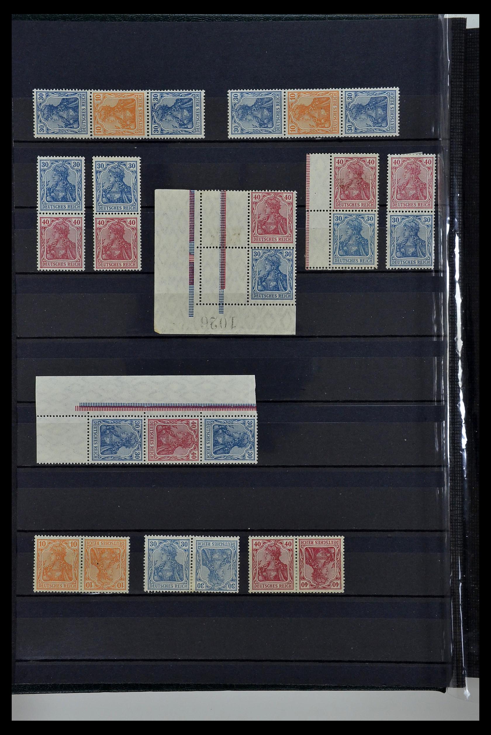 35118 004 - Stamp Collection 35118 German Reich combinations 1912-1941.