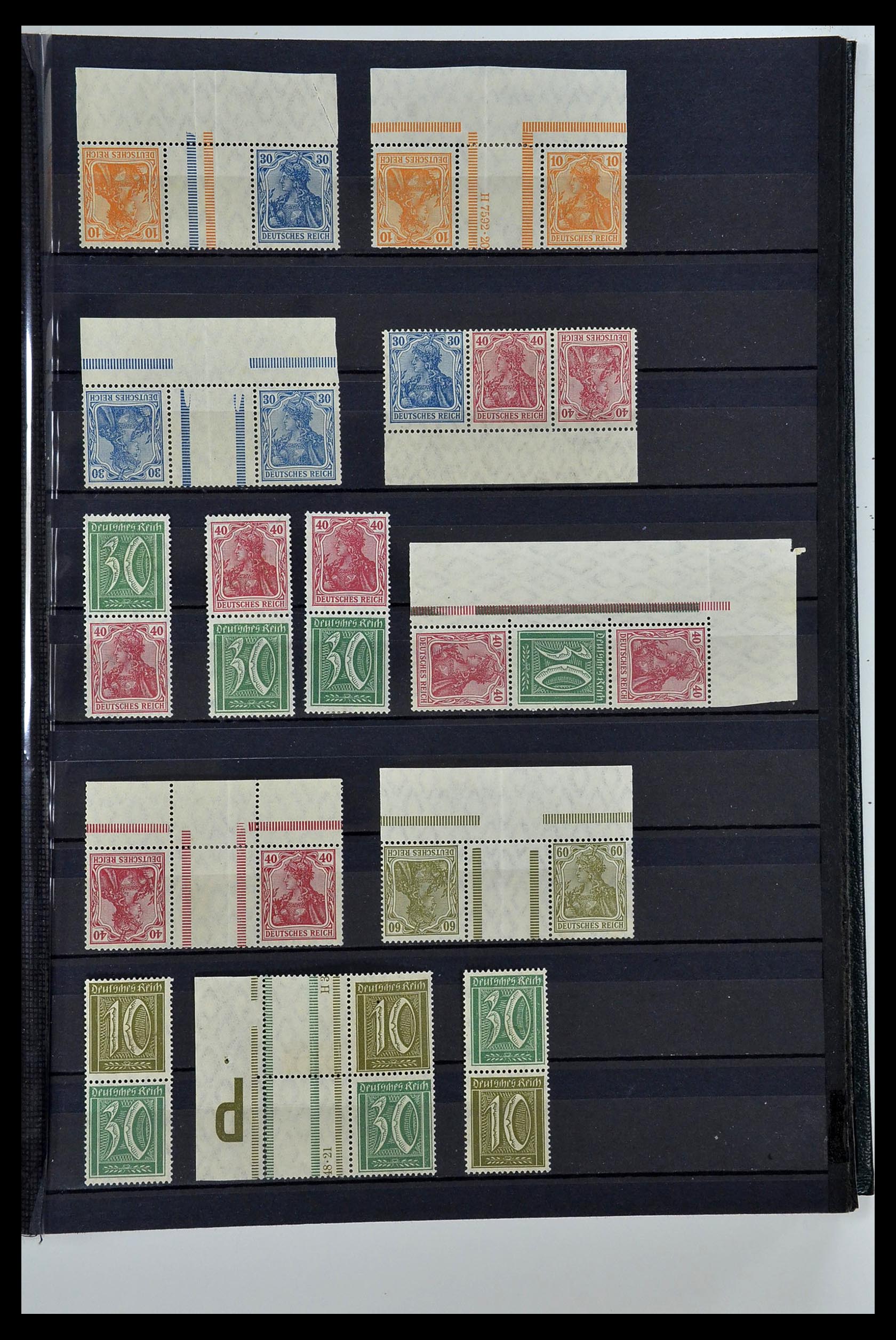 35118 005 - Stamp Collection 35118 German Reich combinations 1912-1941.