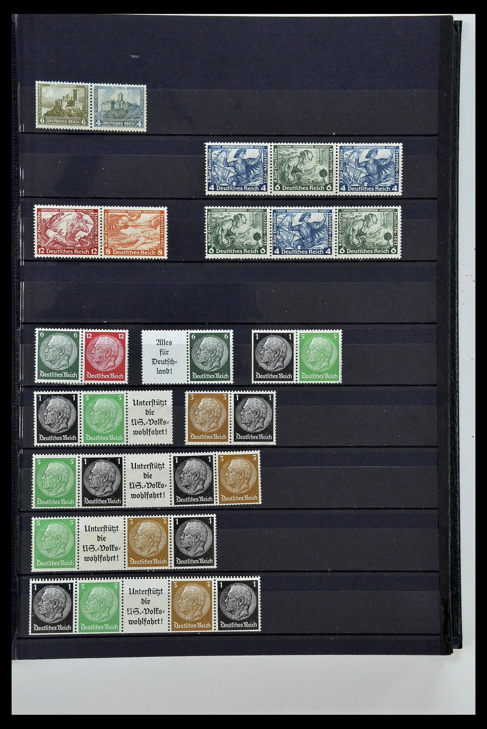 35118 007 - Stamp Collection 35118 German Reich combinations 1912-1941.