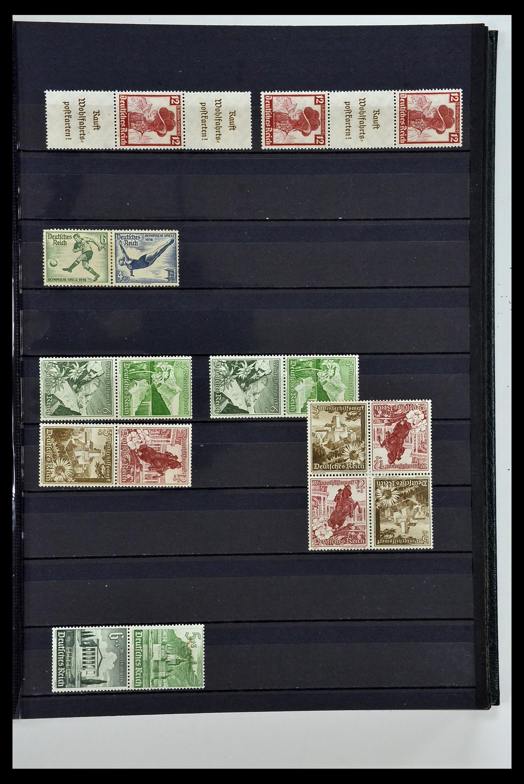 35118 009 - Stamp Collection 35118 German Reich combinations 1912-1941.