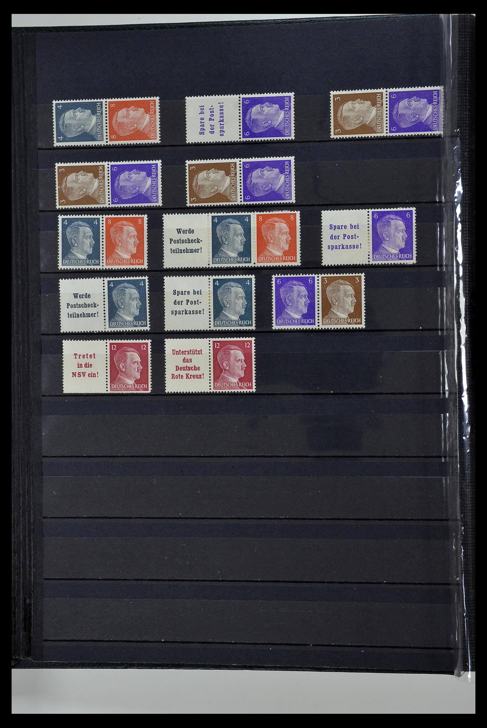35118 010 - Postzegelverzameling 35118 Duitse Rijk combinaties 1912-1941.
