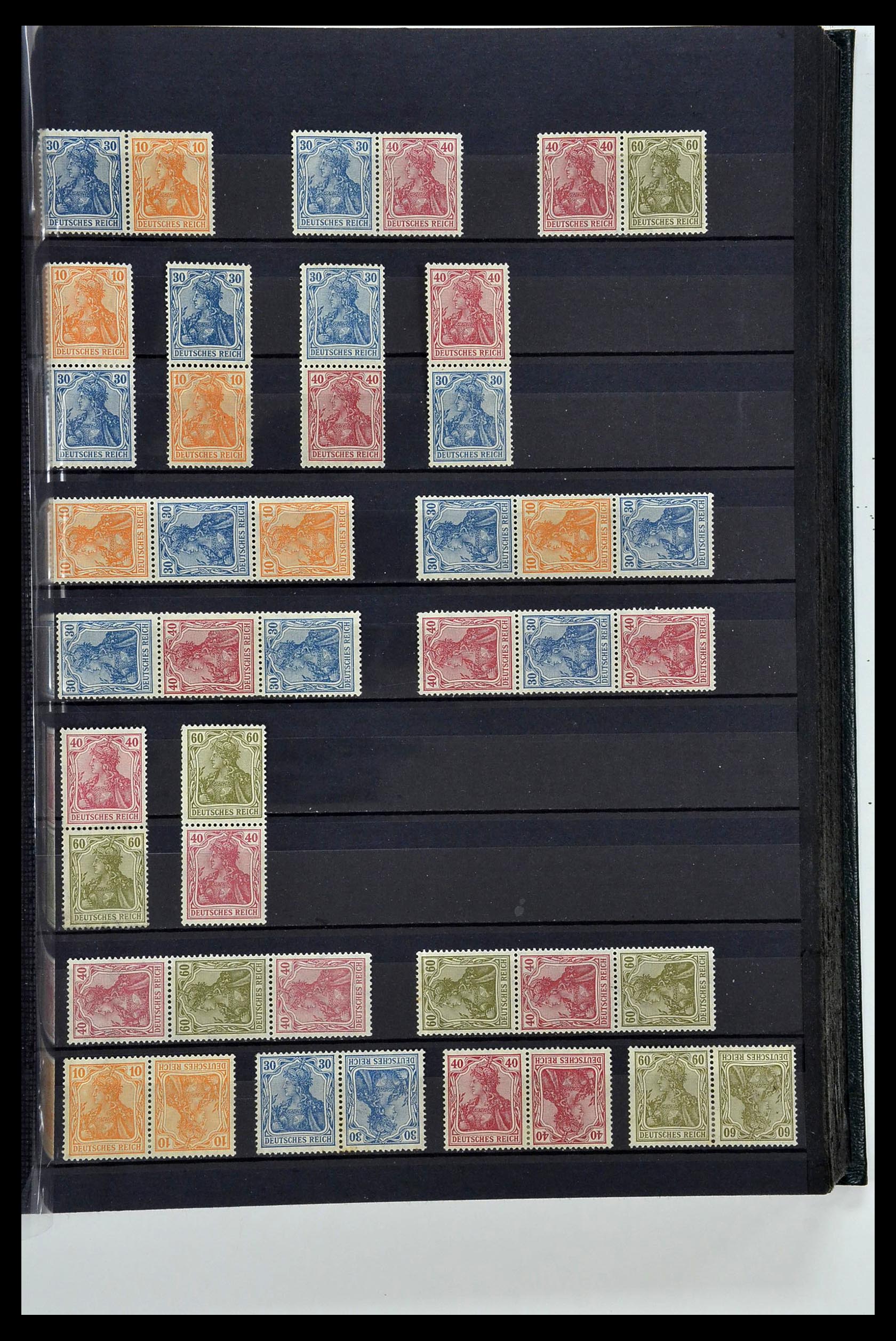 35118 011 - Stamp Collection 35118 German Reich combinations 1912-1941.