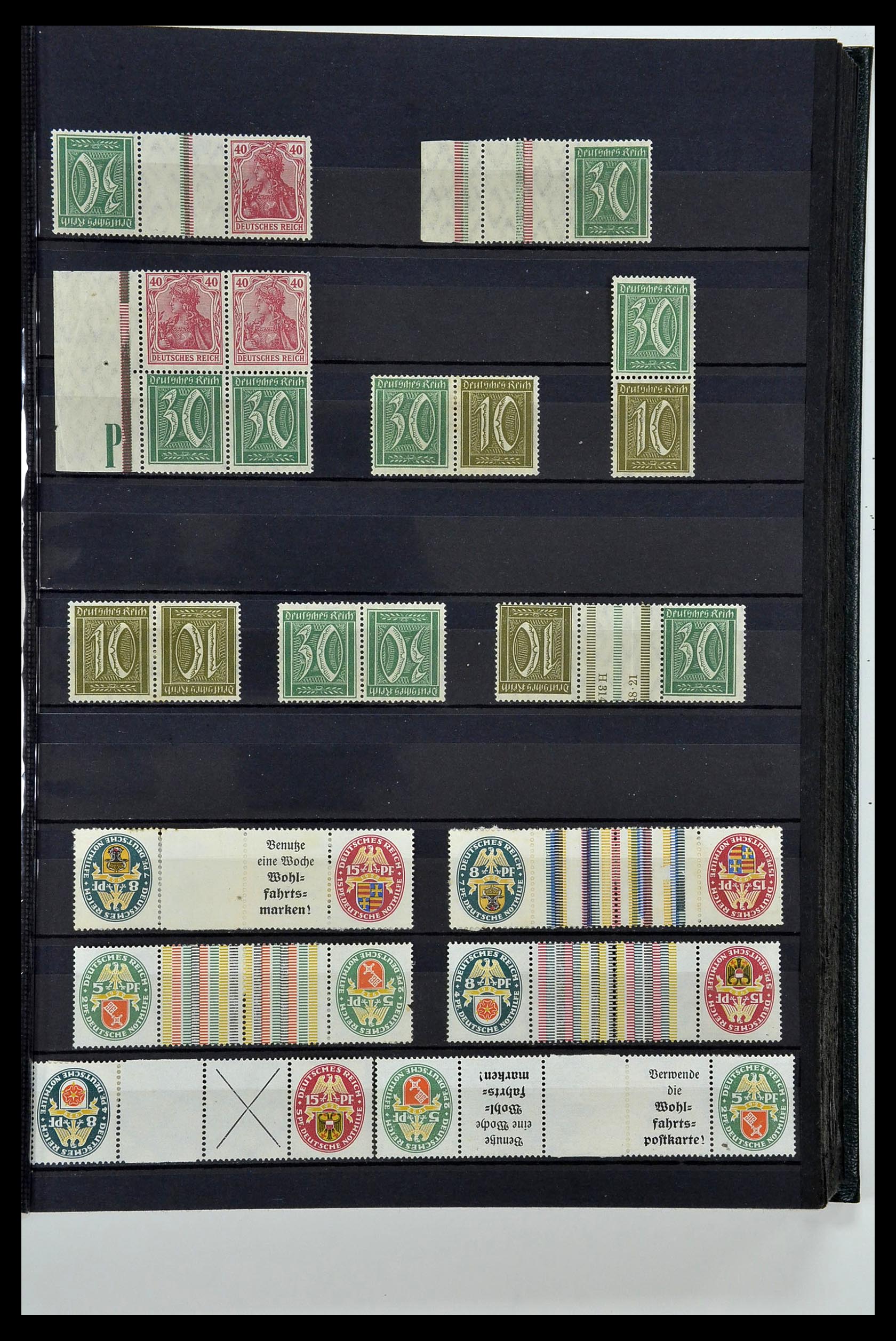 35118 013 - Stamp Collection 35118 German Reich combinations 1912-1941.