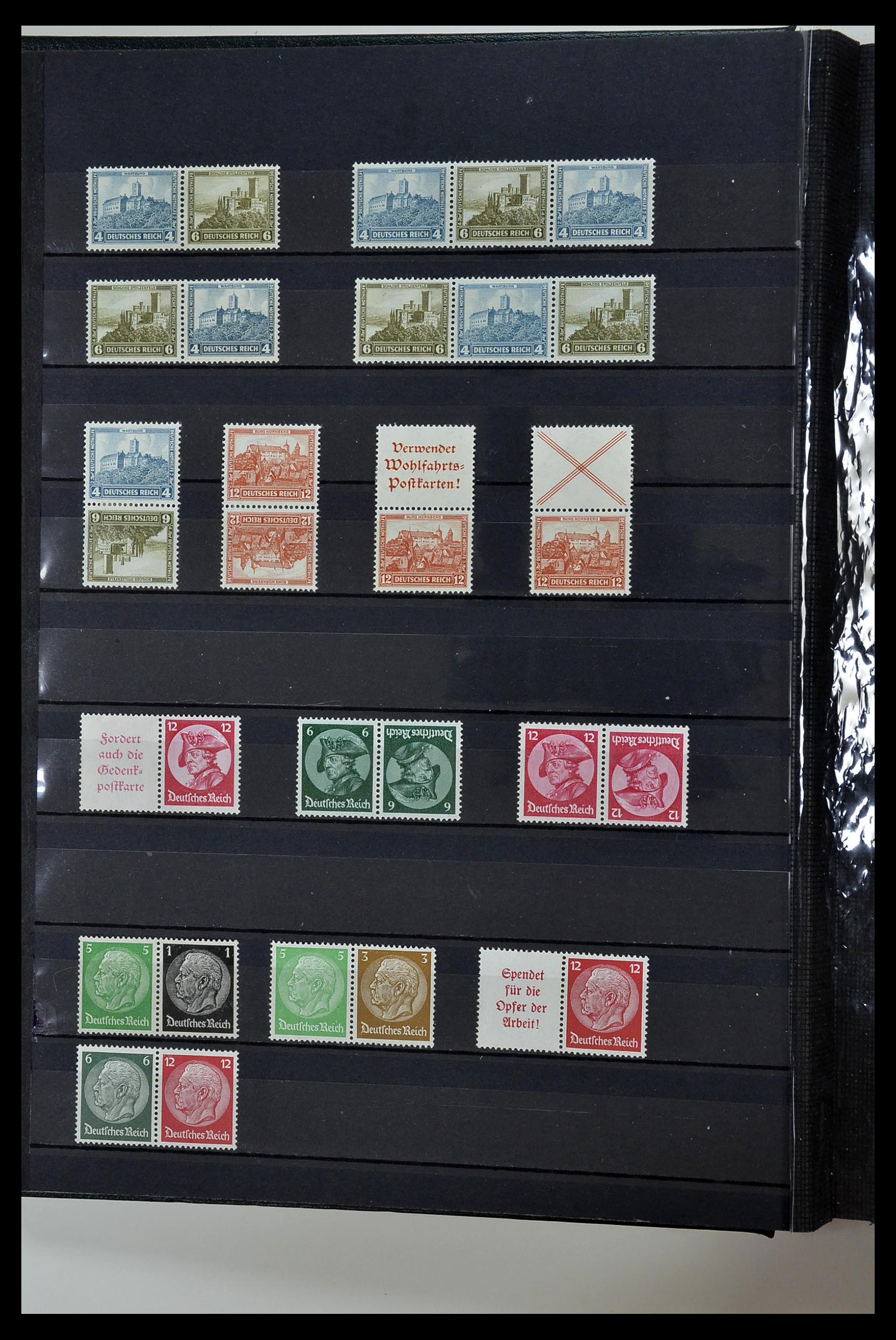 35118 014 - Postzegelverzameling 35118 Duitse Rijk combinaties 1912-1941.