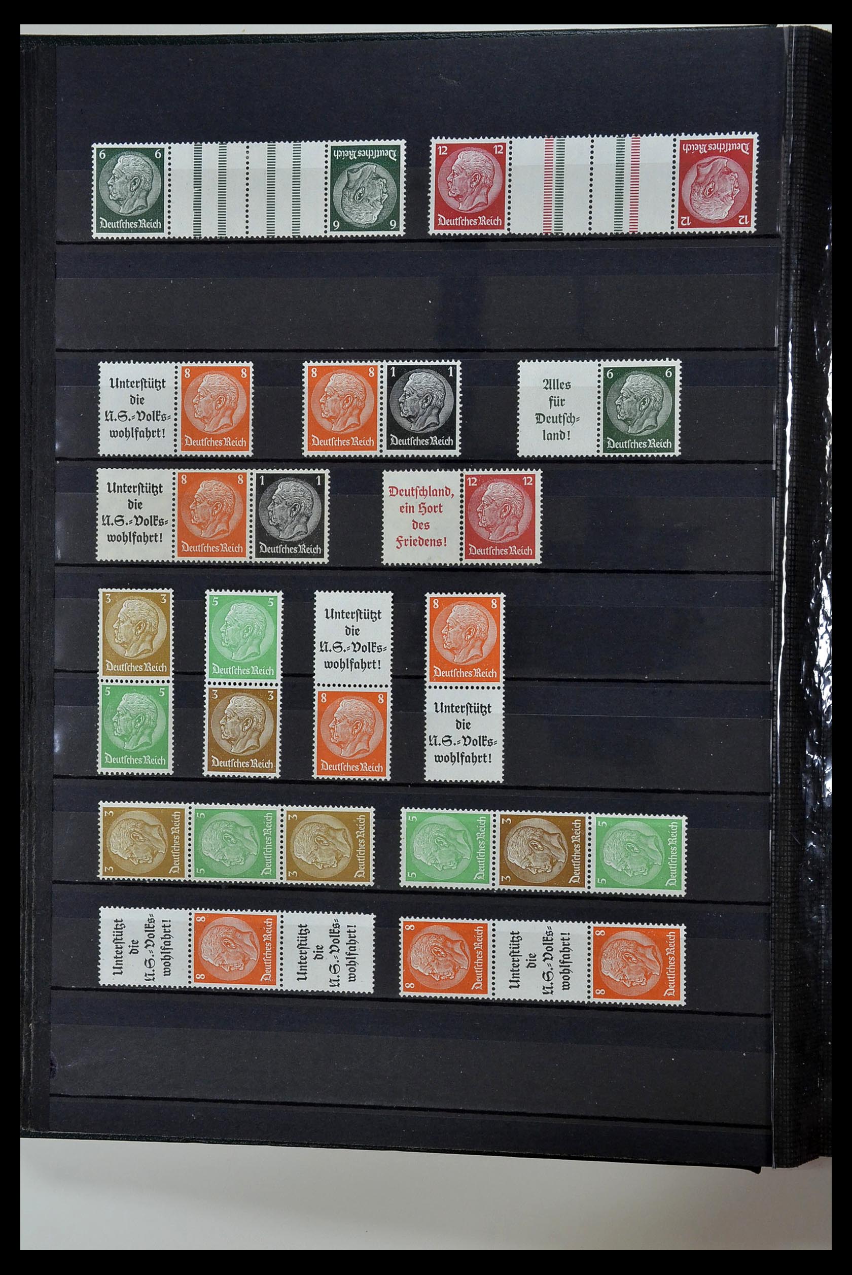 35118 016 - Postzegelverzameling 35118 Duitse Rijk combinaties 1912-1941.