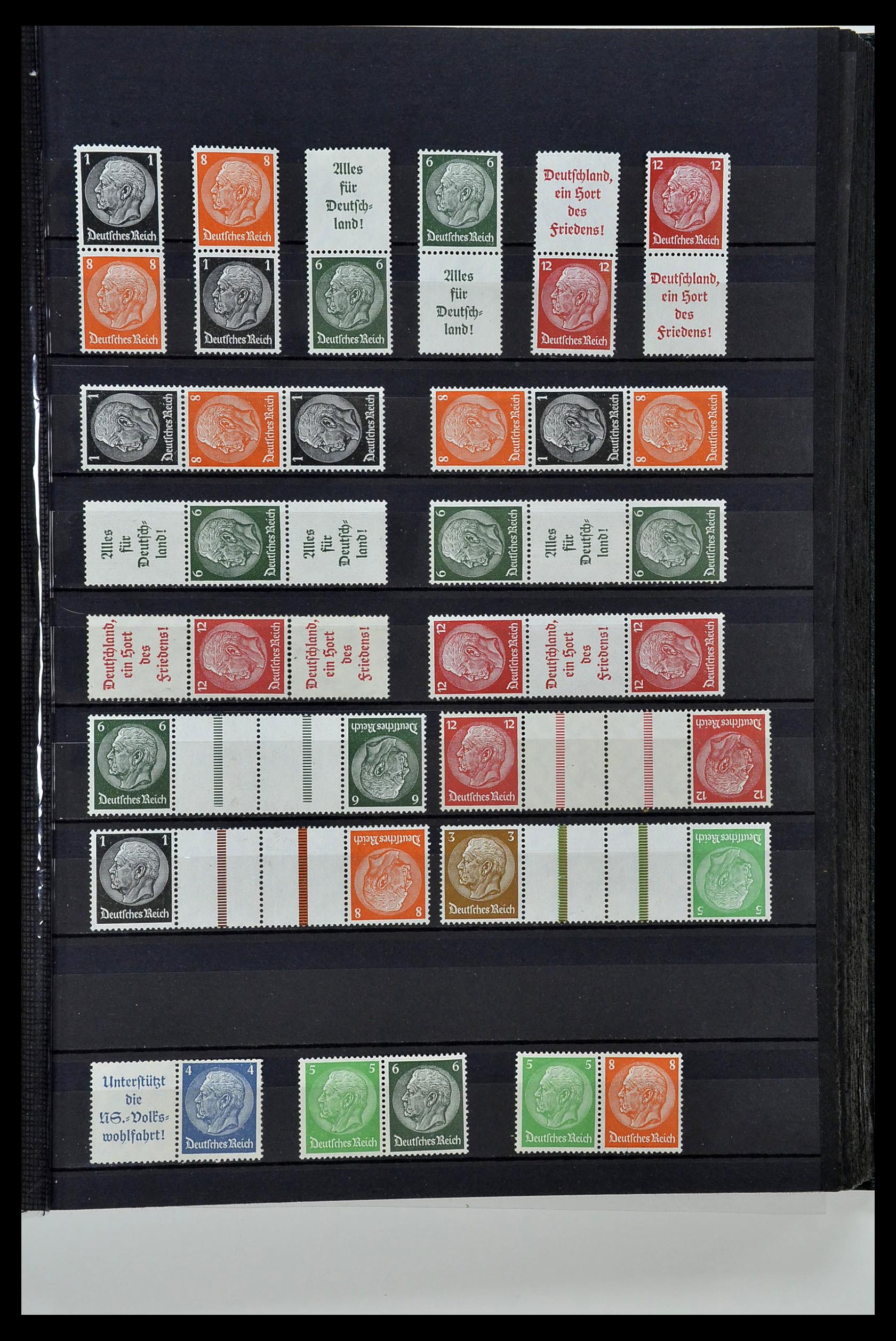 35118 017 - Stamp Collection 35118 German Reich combinations 1912-1941.