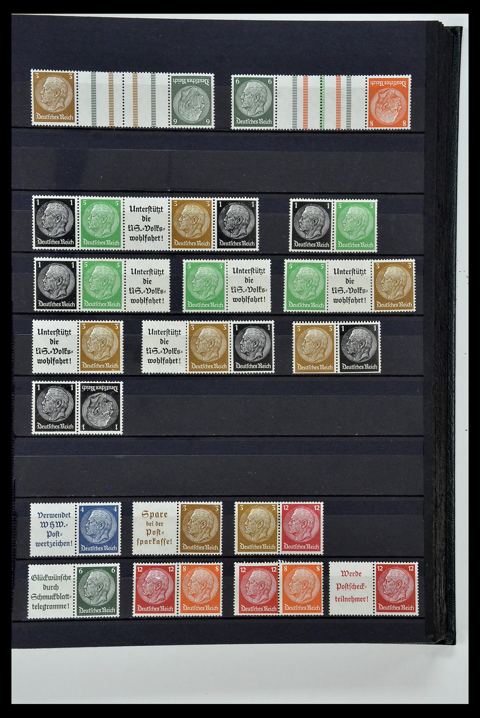 35118 019 - Postzegelverzameling 35118 Duitse Rijk combinaties 1912-1941.