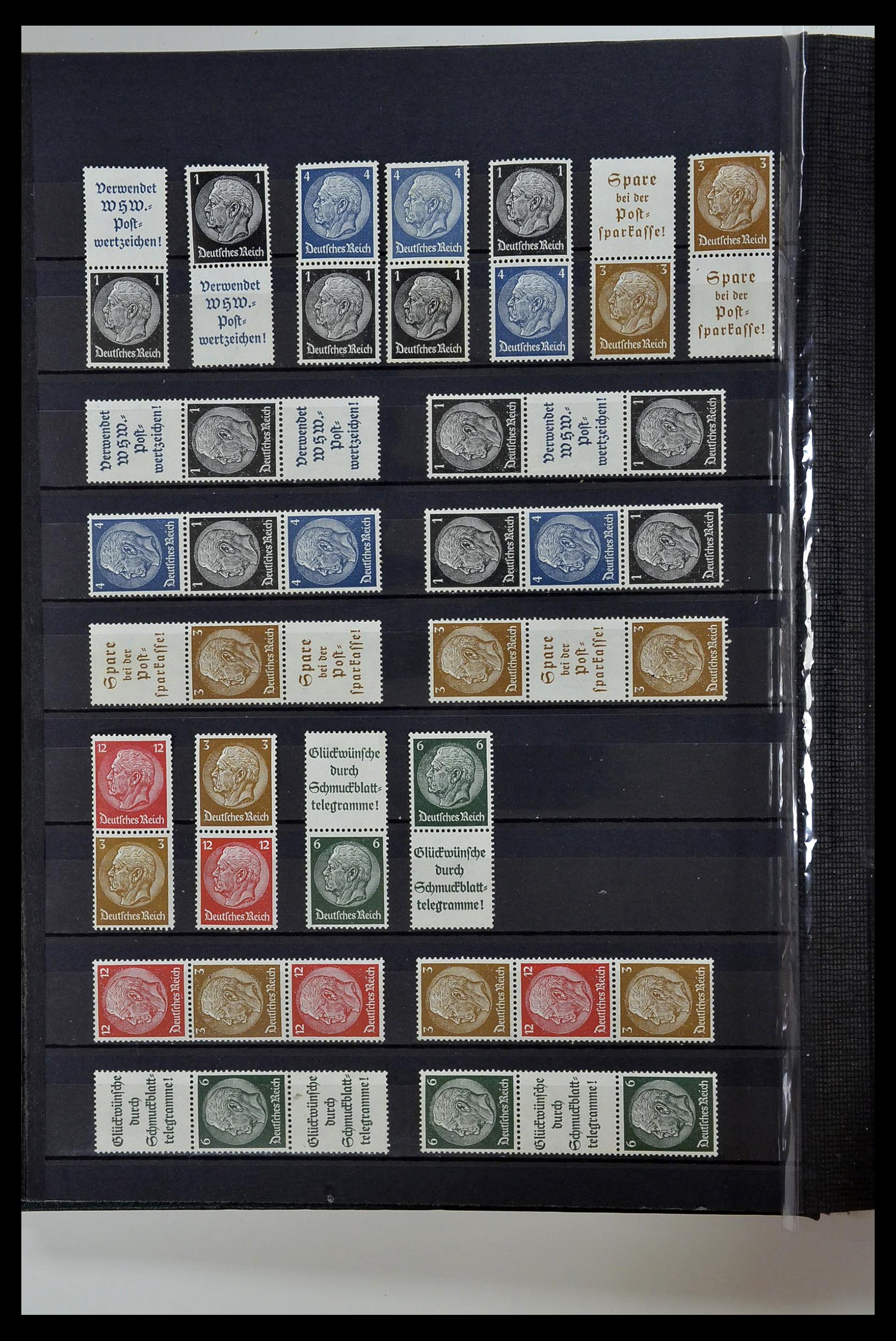 35118 020 - Stamp Collection 35118 German Reich combinations 1912-1941.