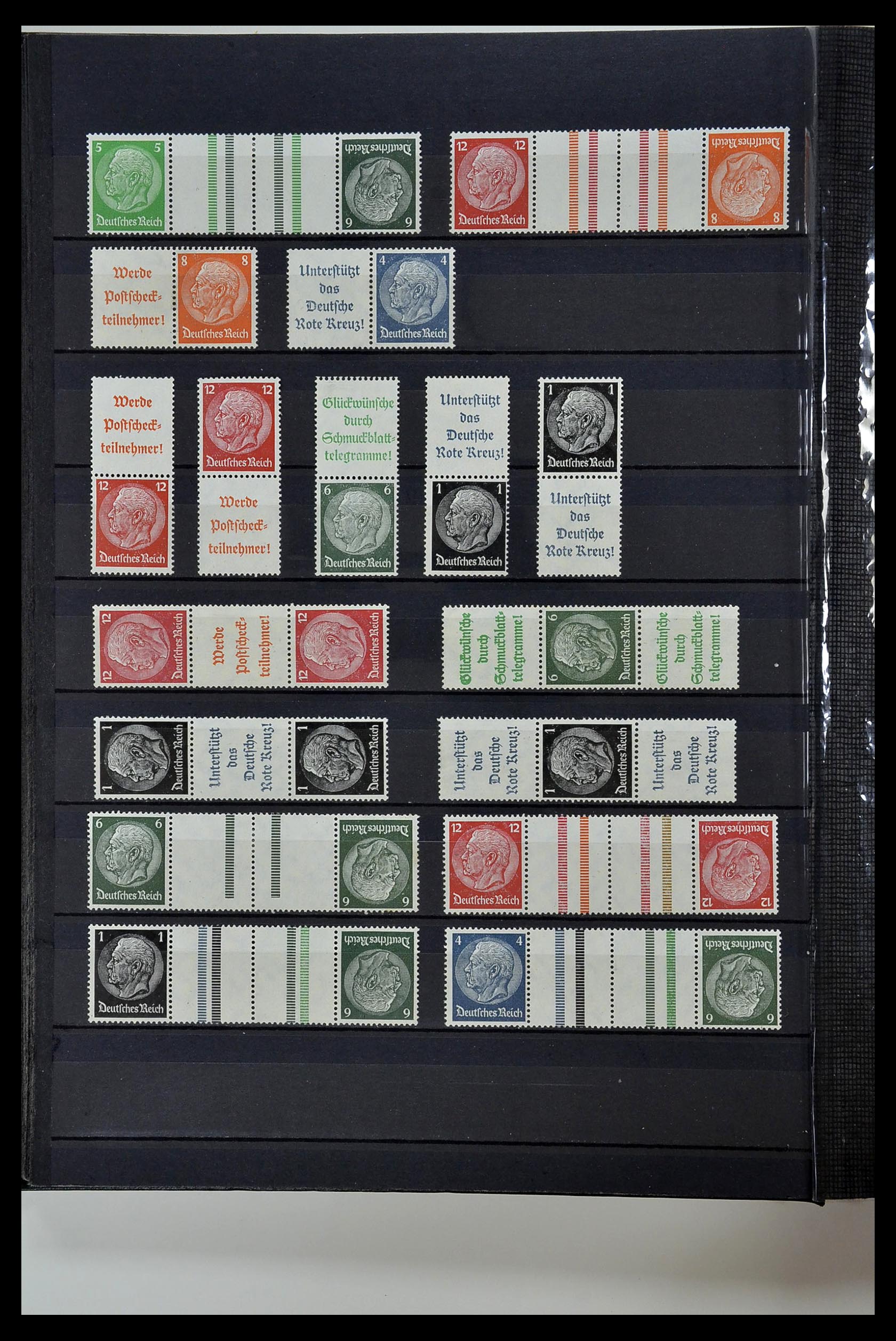 35118 022 - Stamp Collection 35118 German Reich combinations 1912-1941.
