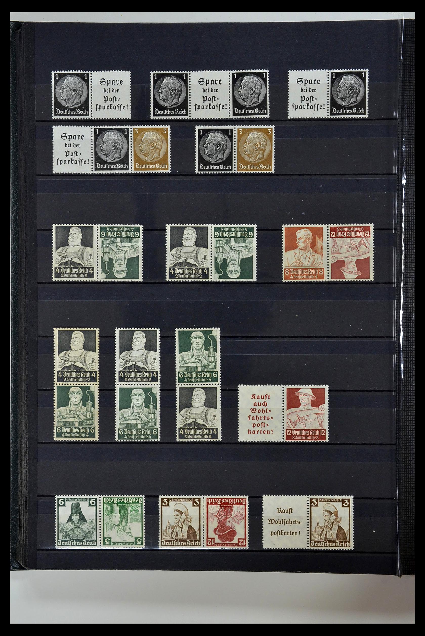 35118 024 - Stamp Collection 35118 German Reich combinations 1912-1941.