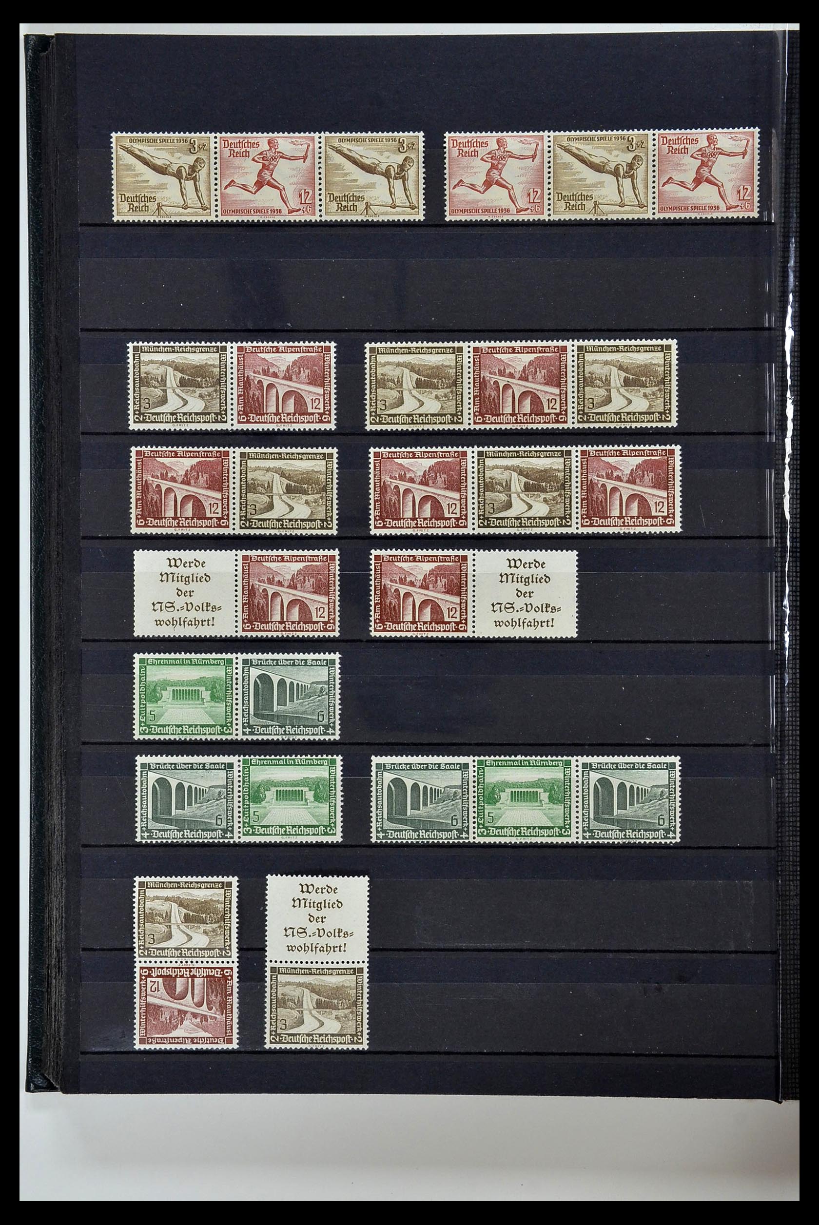 35118 026 - Stamp Collection 35118 German Reich combinations 1912-1941.