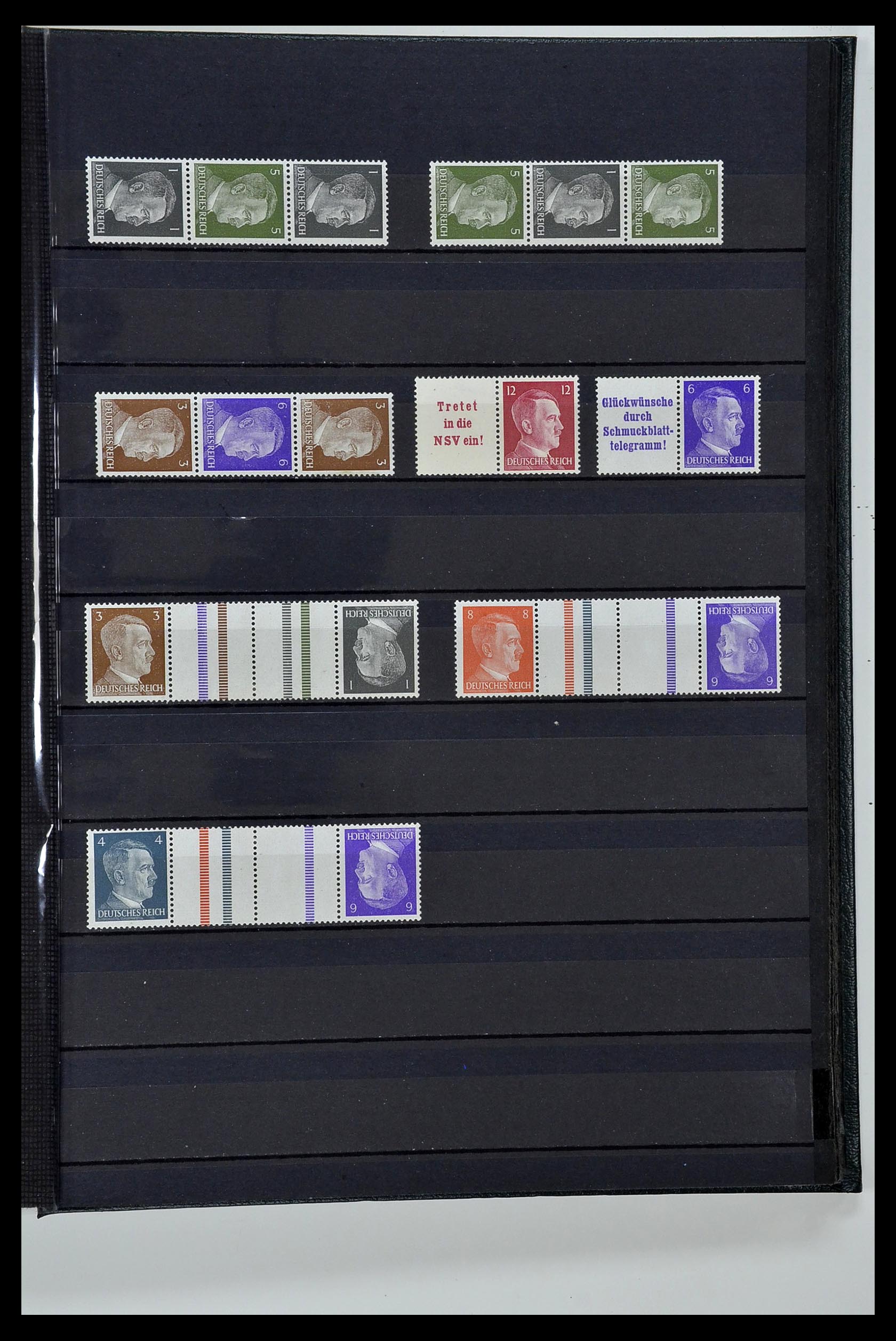 35118 033 - Stamp Collection 35118 German Reich combinations 1912-1941.