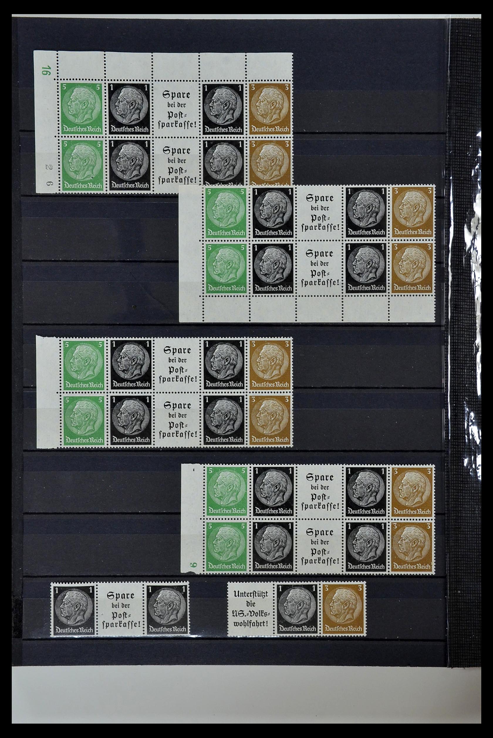 35118 036 - Stamp Collection 35118 German Reich combinations 1912-1941.