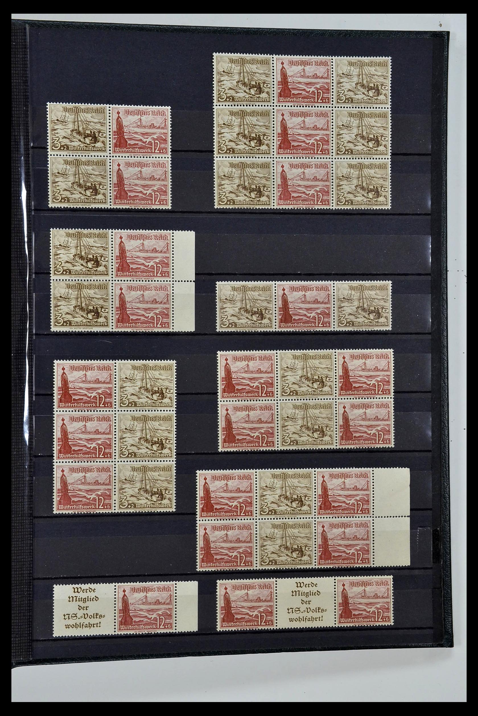 35118 041 - Stamp Collection 35118 German Reich combinations 1912-1941.