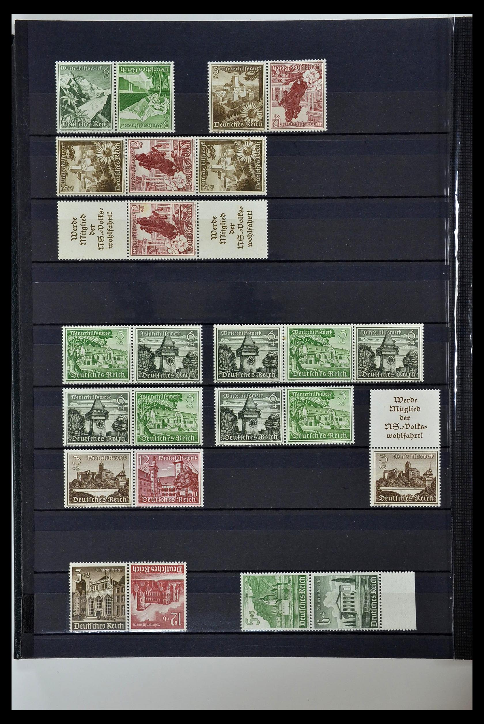 35118 044 - Stamp Collection 35118 German Reich combinations 1912-1941.