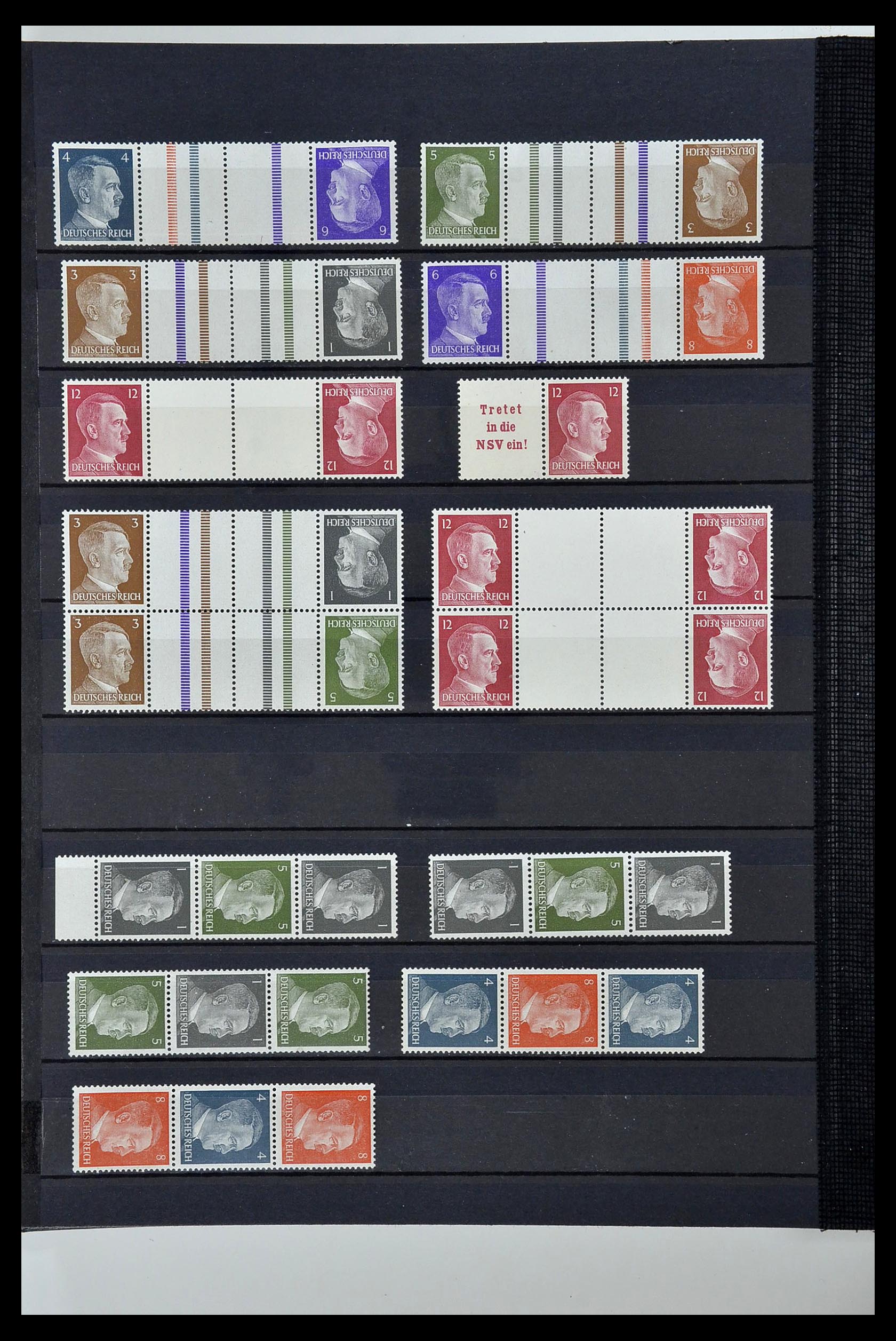 35118 046 - Stamp Collection 35118 German Reich combinations 1912-1941.