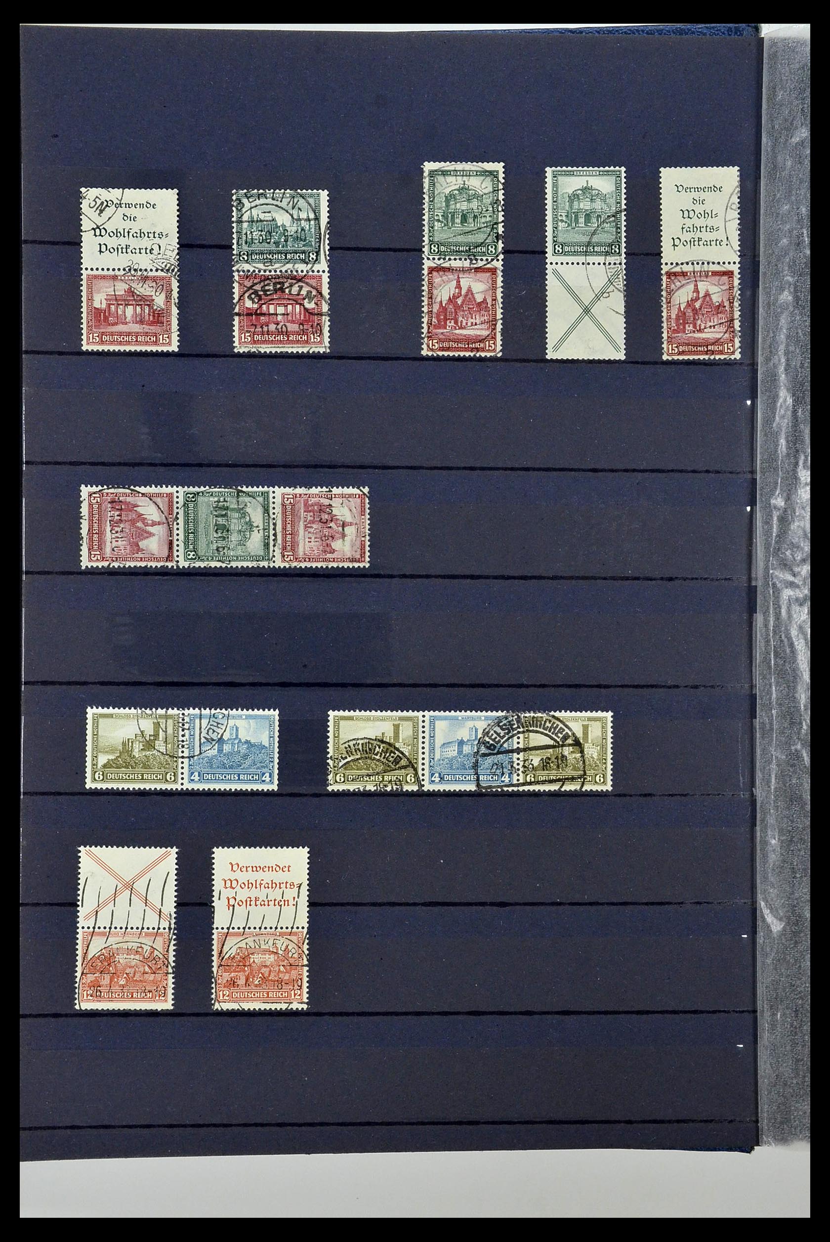 35118 050 - Stamp Collection 35118 German Reich combinations 1912-1941.