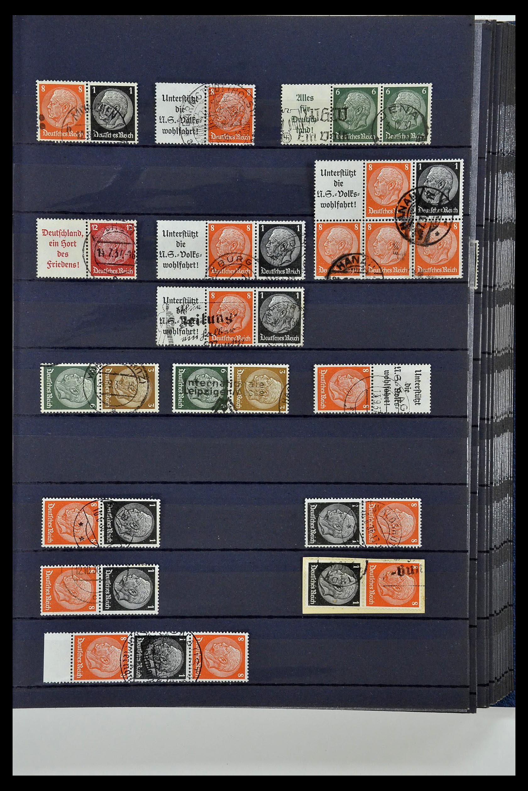 35118 053 - Stamp Collection 35118 German Reich combinations 1912-1941.