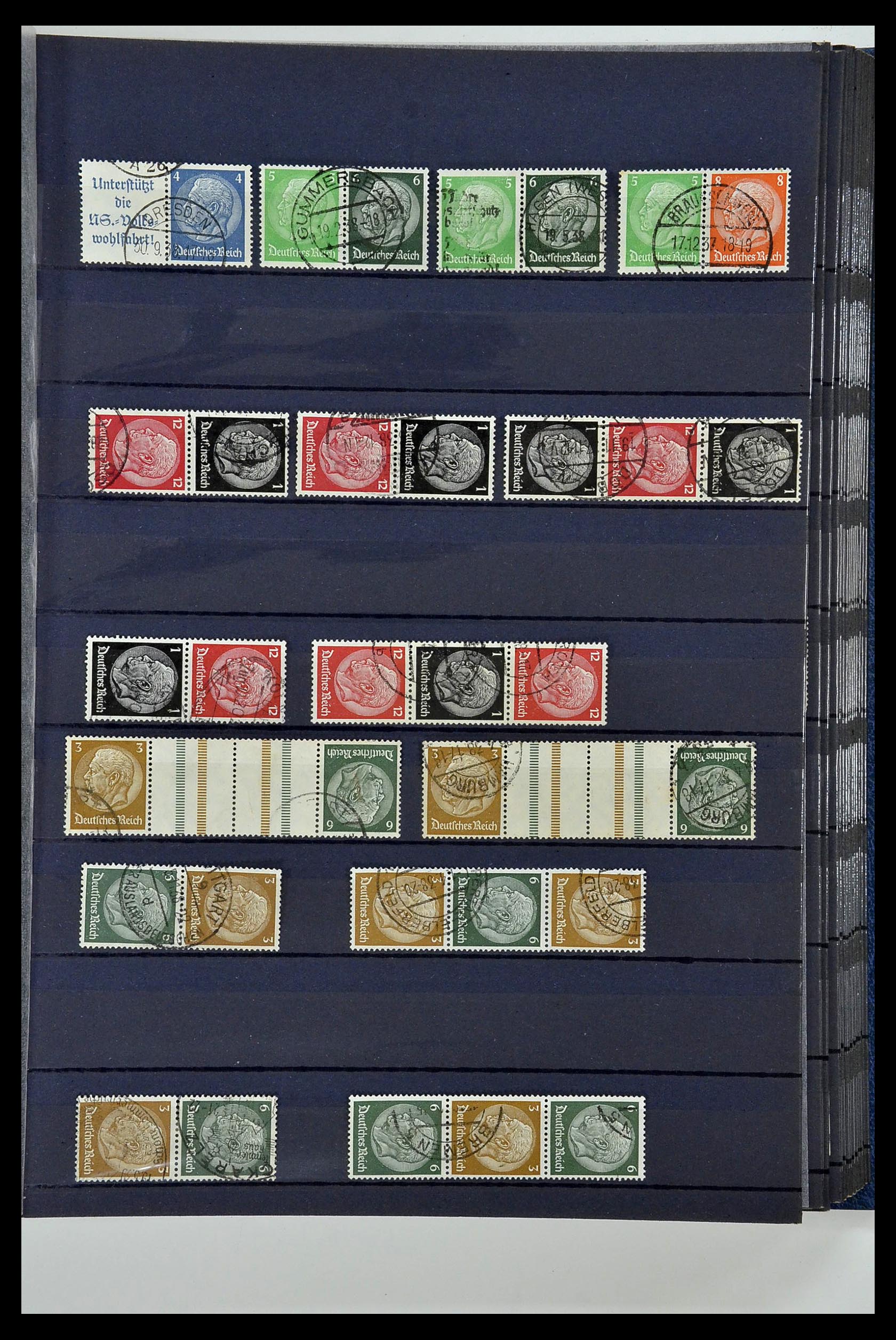 35118 055 - Stamp Collection 35118 German Reich combinations 1912-1941.