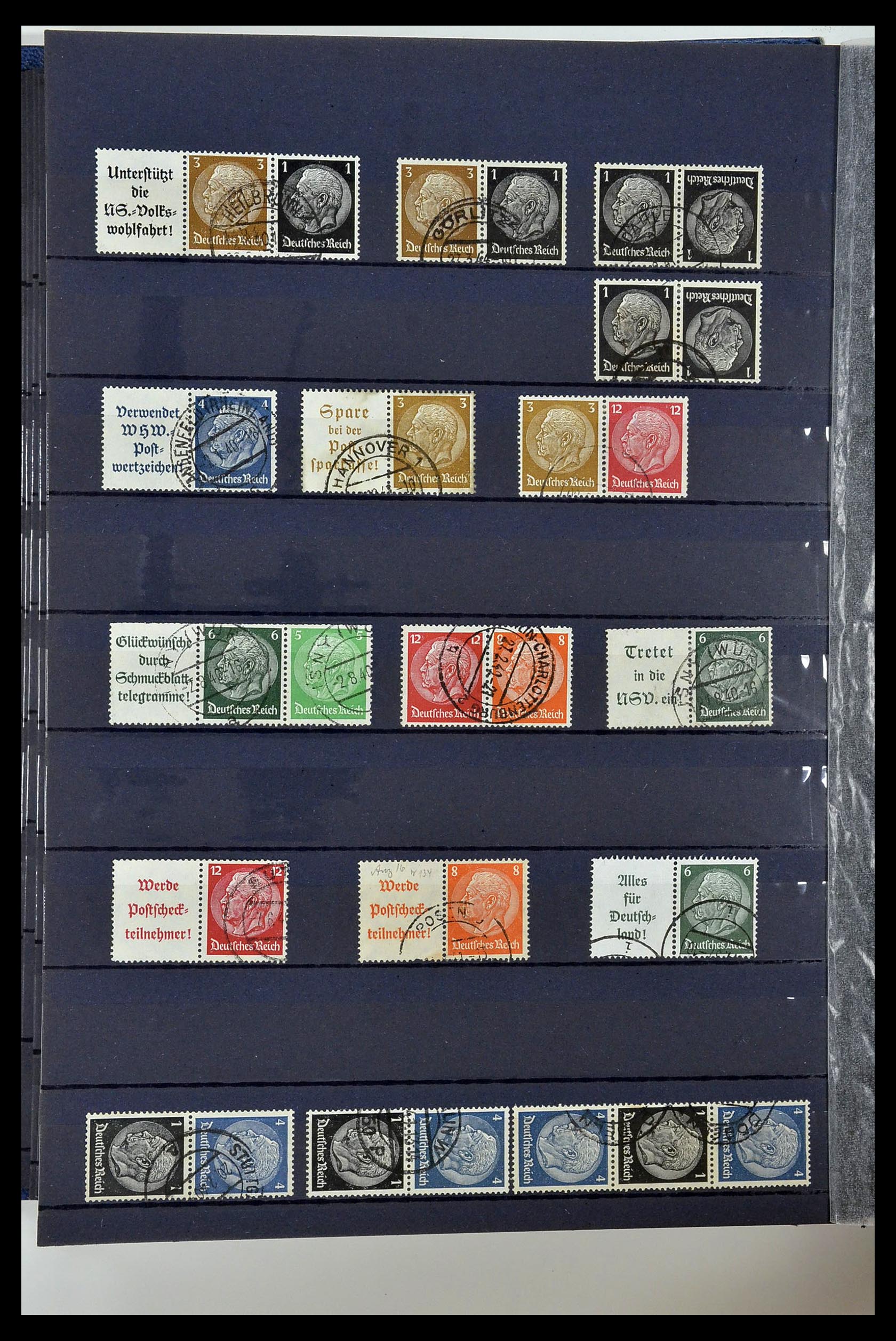 35118 058 - Stamp Collection 35118 German Reich combinations 1912-1941.