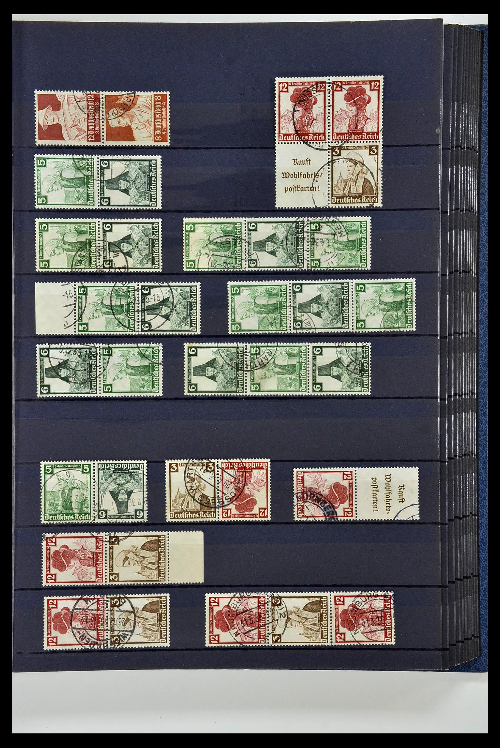 35118 065 - Stamp Collection 35118 German Reich combinations 1912-1941.