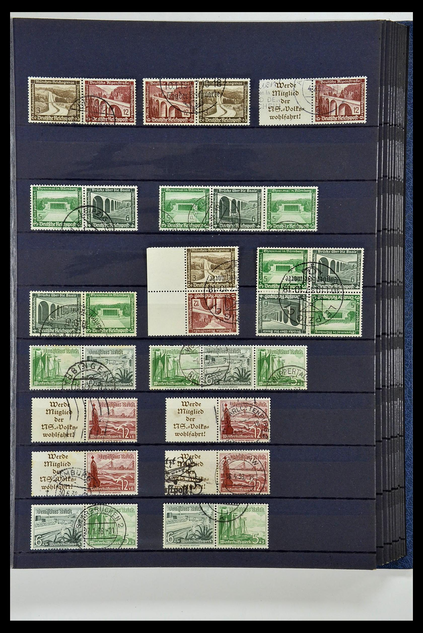 35118 066 - Stamp Collection 35118 German Reich combinations 1912-1941.