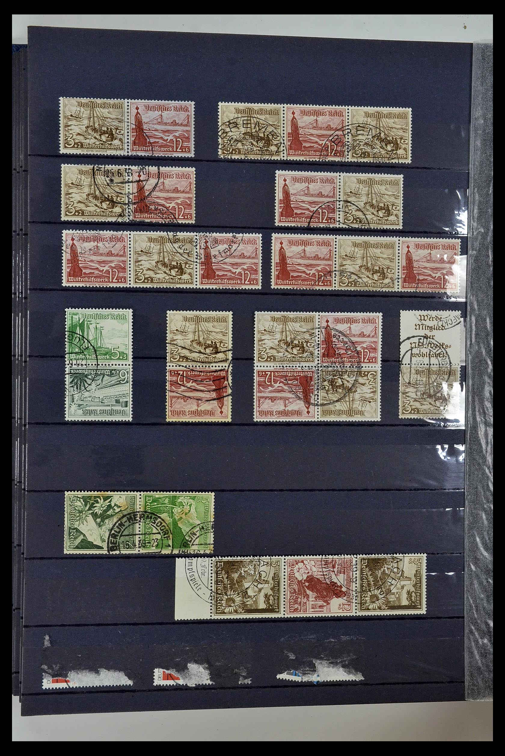 35118 068 - Stamp Collection 35118 German Reich combinations 1912-1941.