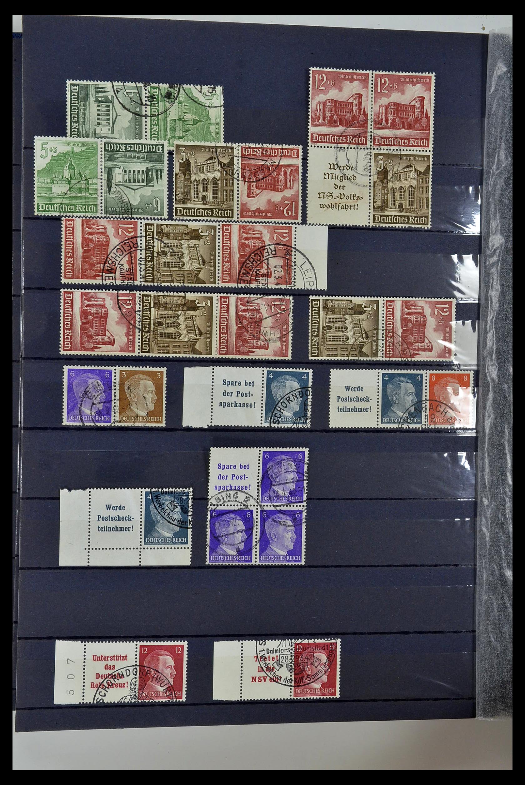 35118 070 - Stamp Collection 35118 German Reich combinations 1912-1941.