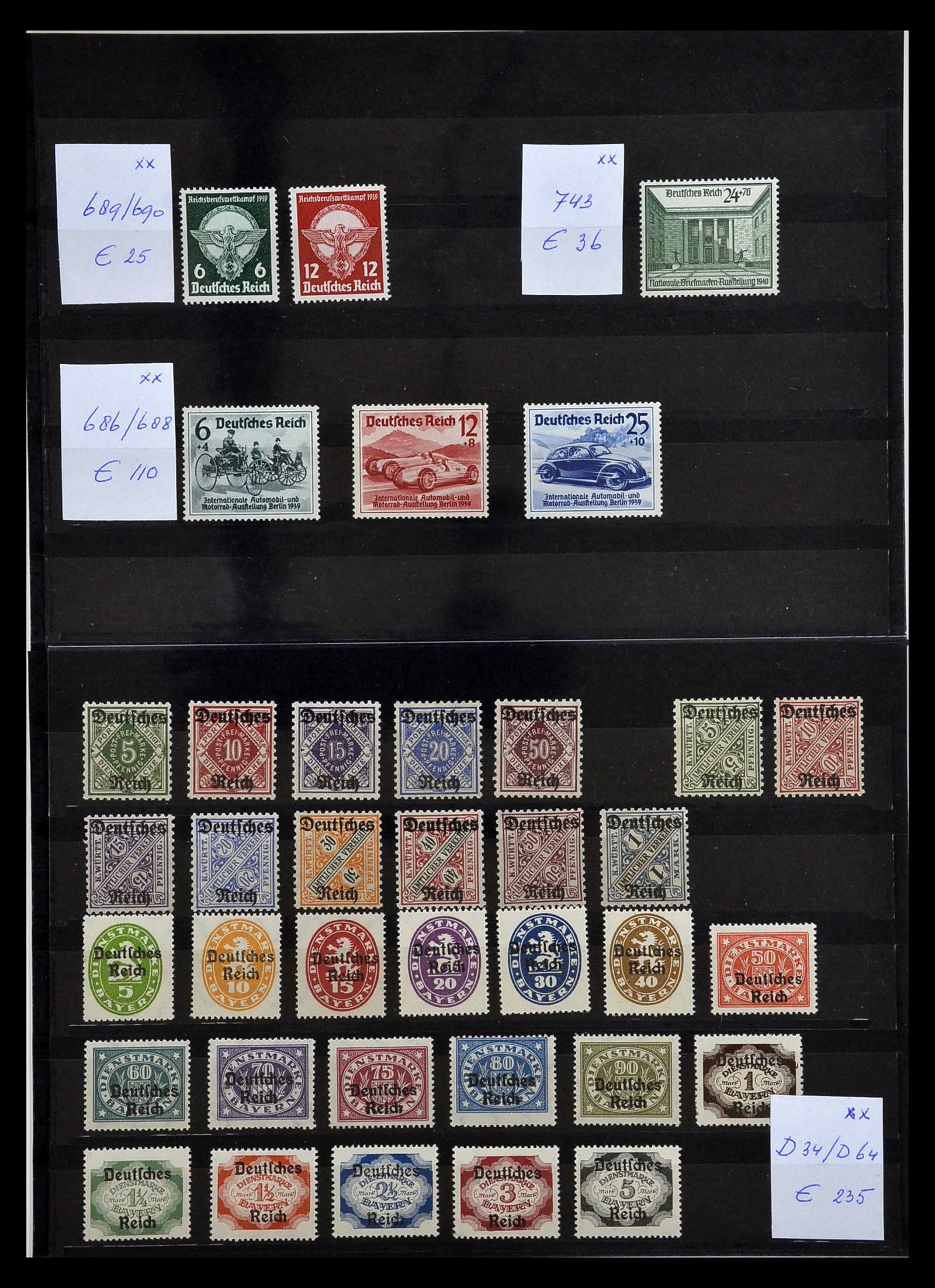 35120 012 - Stamp Collection 35120 German Reich 1872-1945.