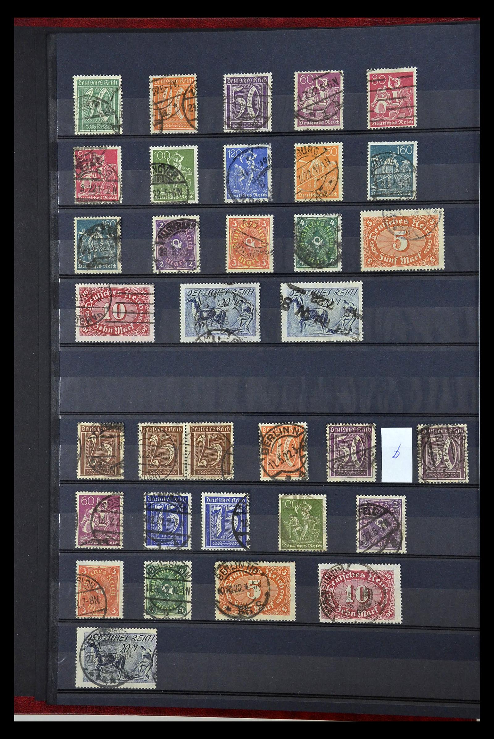 35121 002 - Postzegelverzameling 35121 Duitse Rijk inflatie 1920-1923.