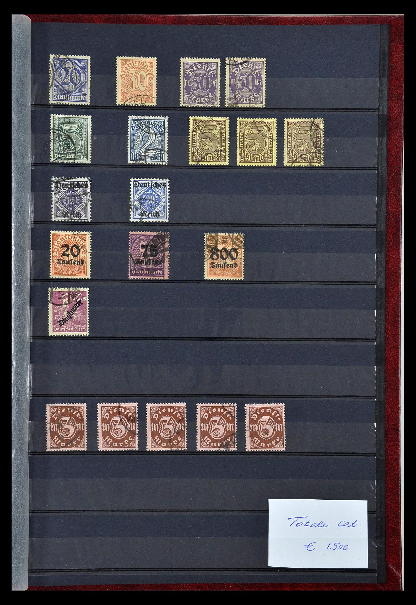 35121 009 - Postzegelverzameling 35121 Duitse Rijk inflatie 1920-1923.