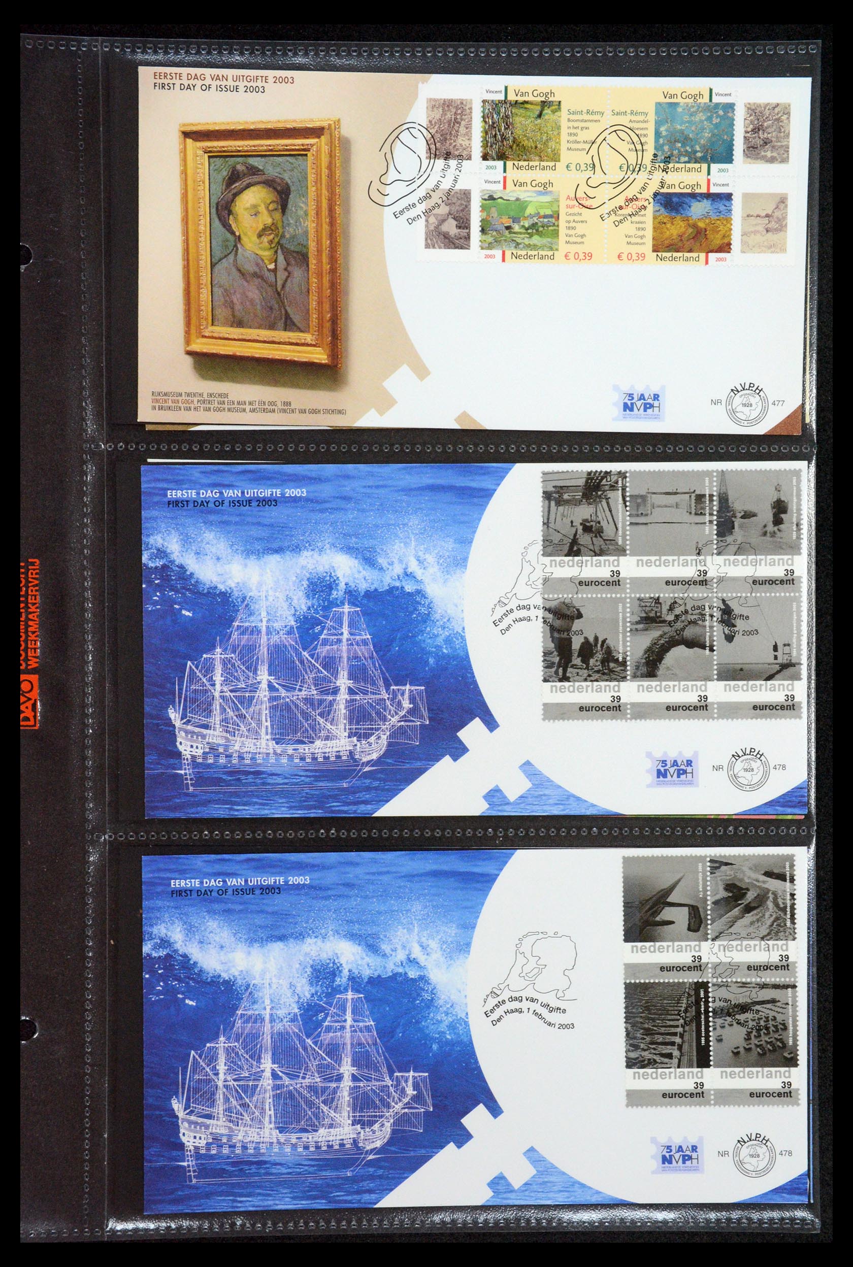 35122 045 - Stamp Collection 35122 Netherlands FDC's 1997-2019!