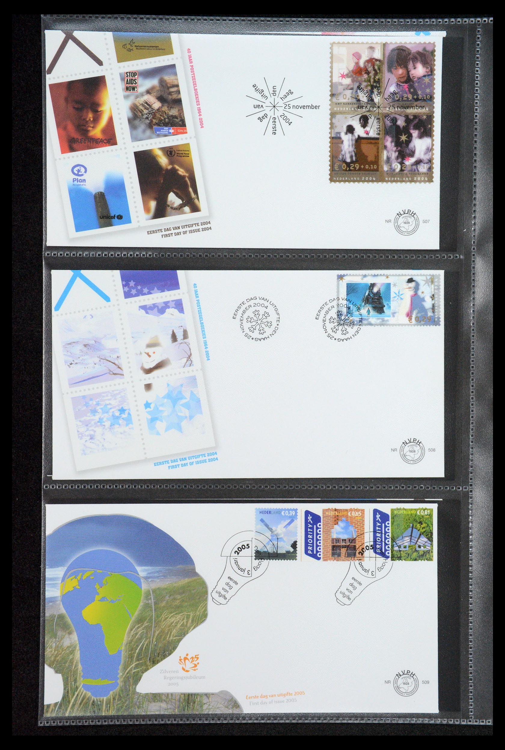 35122 061 - Stamp Collection 35122 Netherlands FDC's 1997-2019!