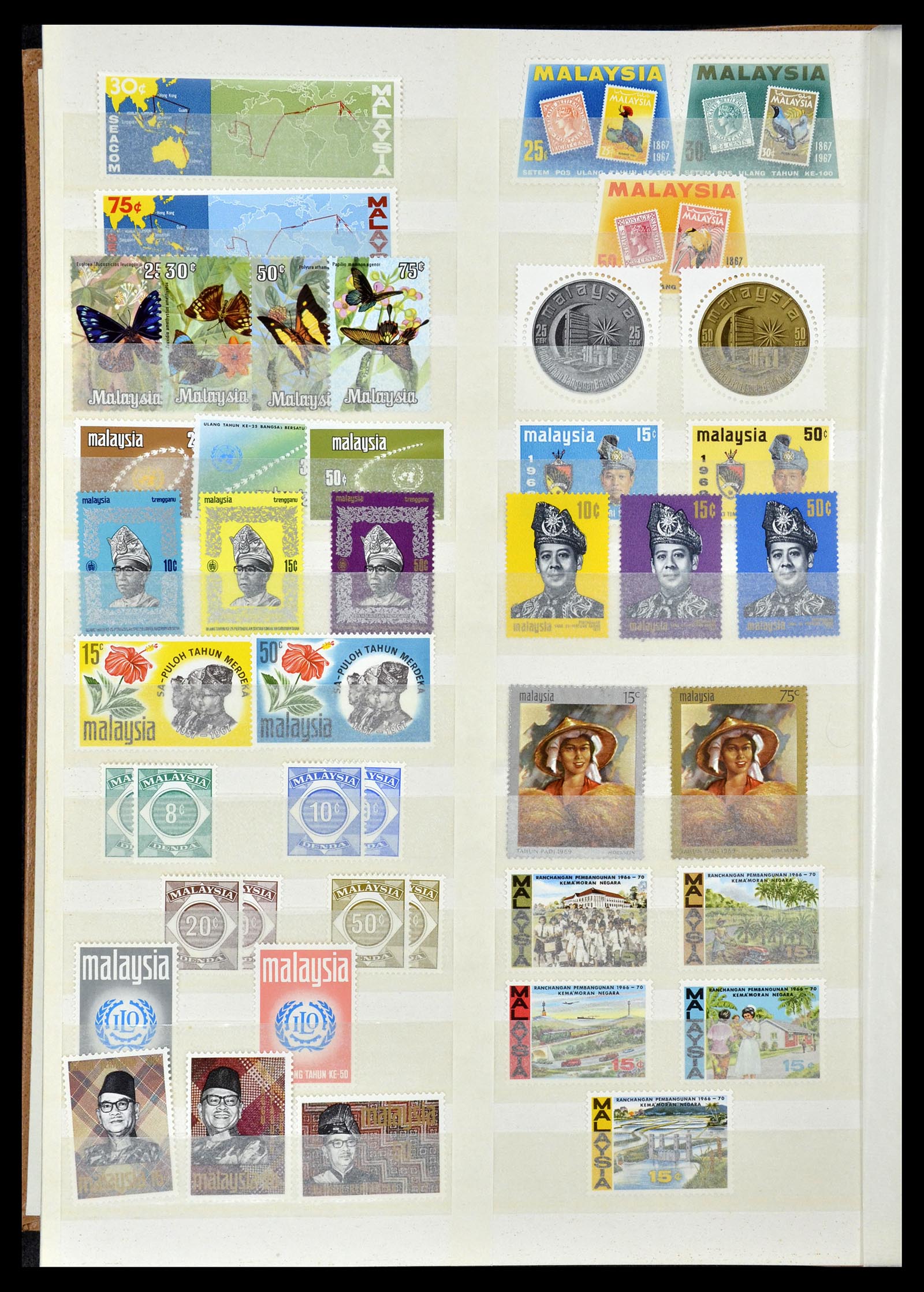 35124 006 - Postzegelverzameling 35124 Maleisië 1963-1996.