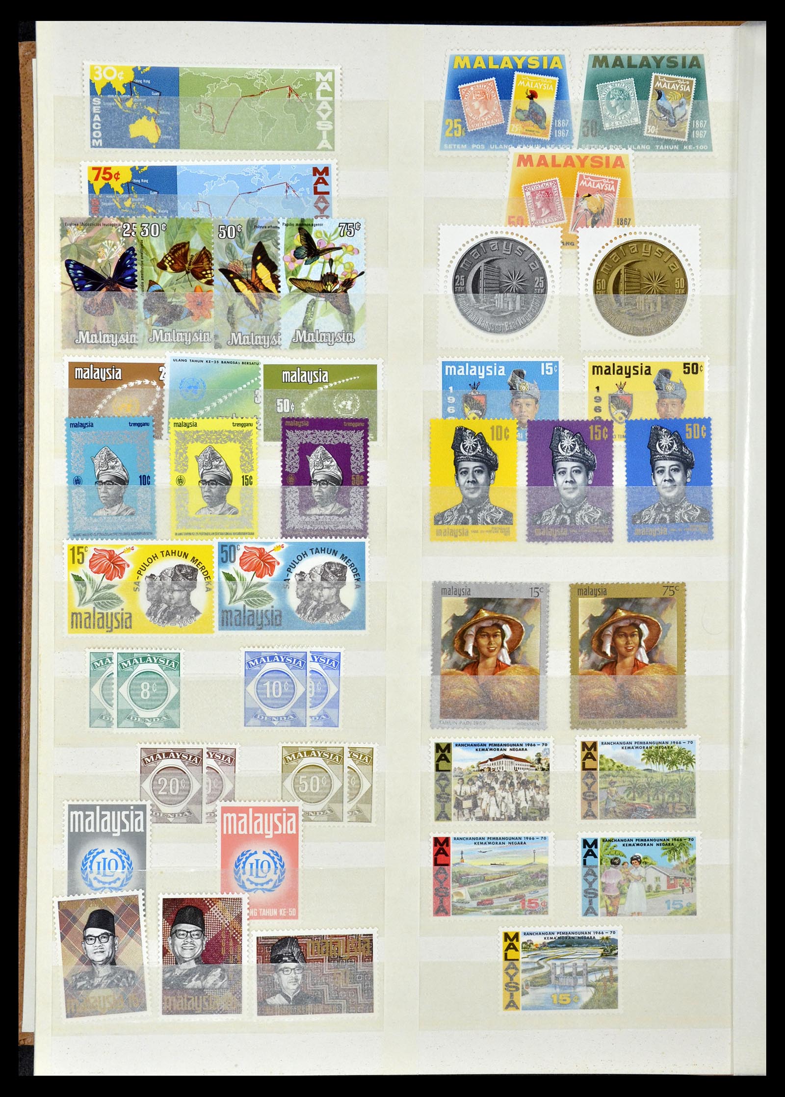 35124 006 - Stamp Collection 35124 Malaysia 1963-1996.