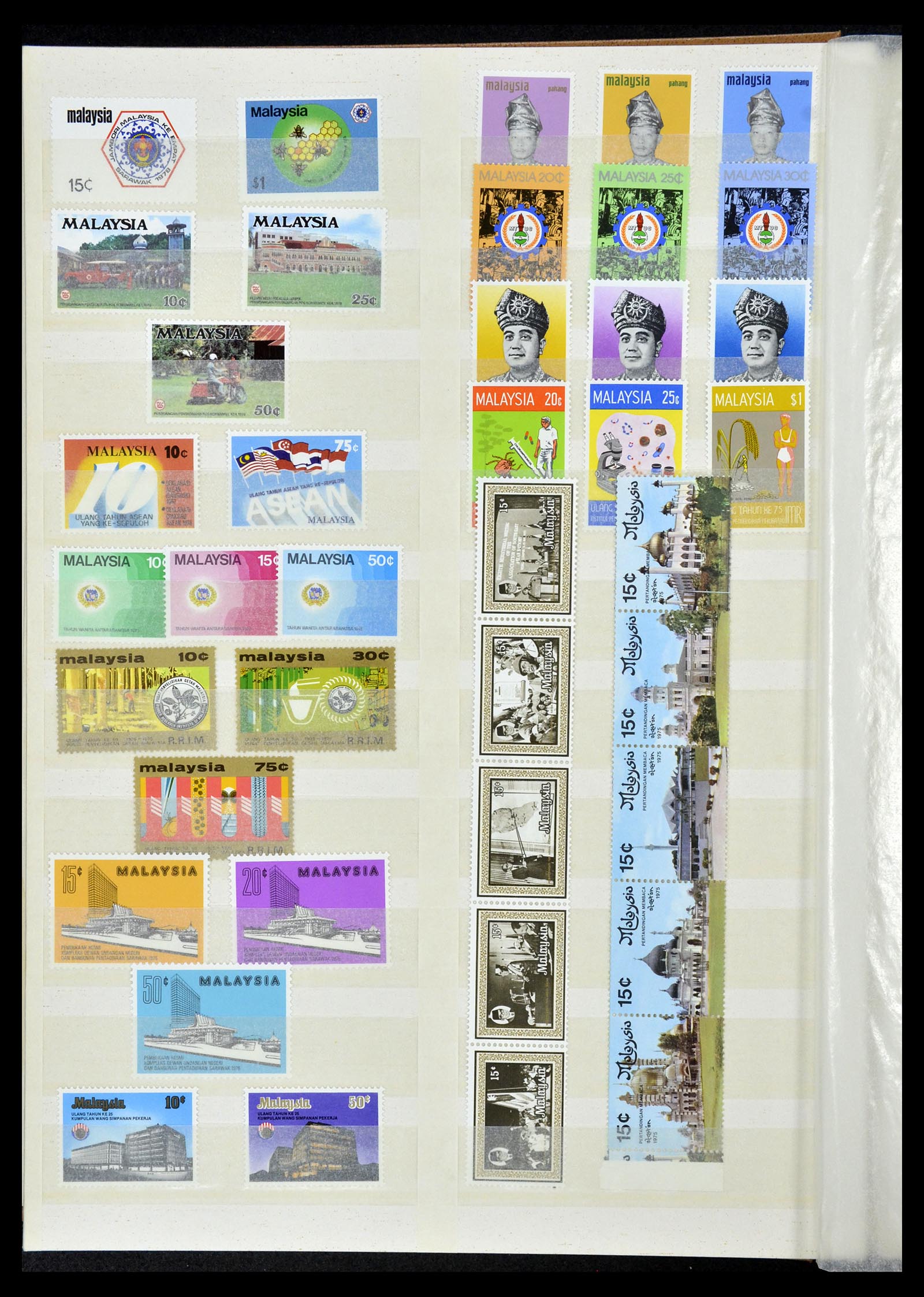 35124 008 - Stamp Collection 35124 Malaysia 1963-1996.