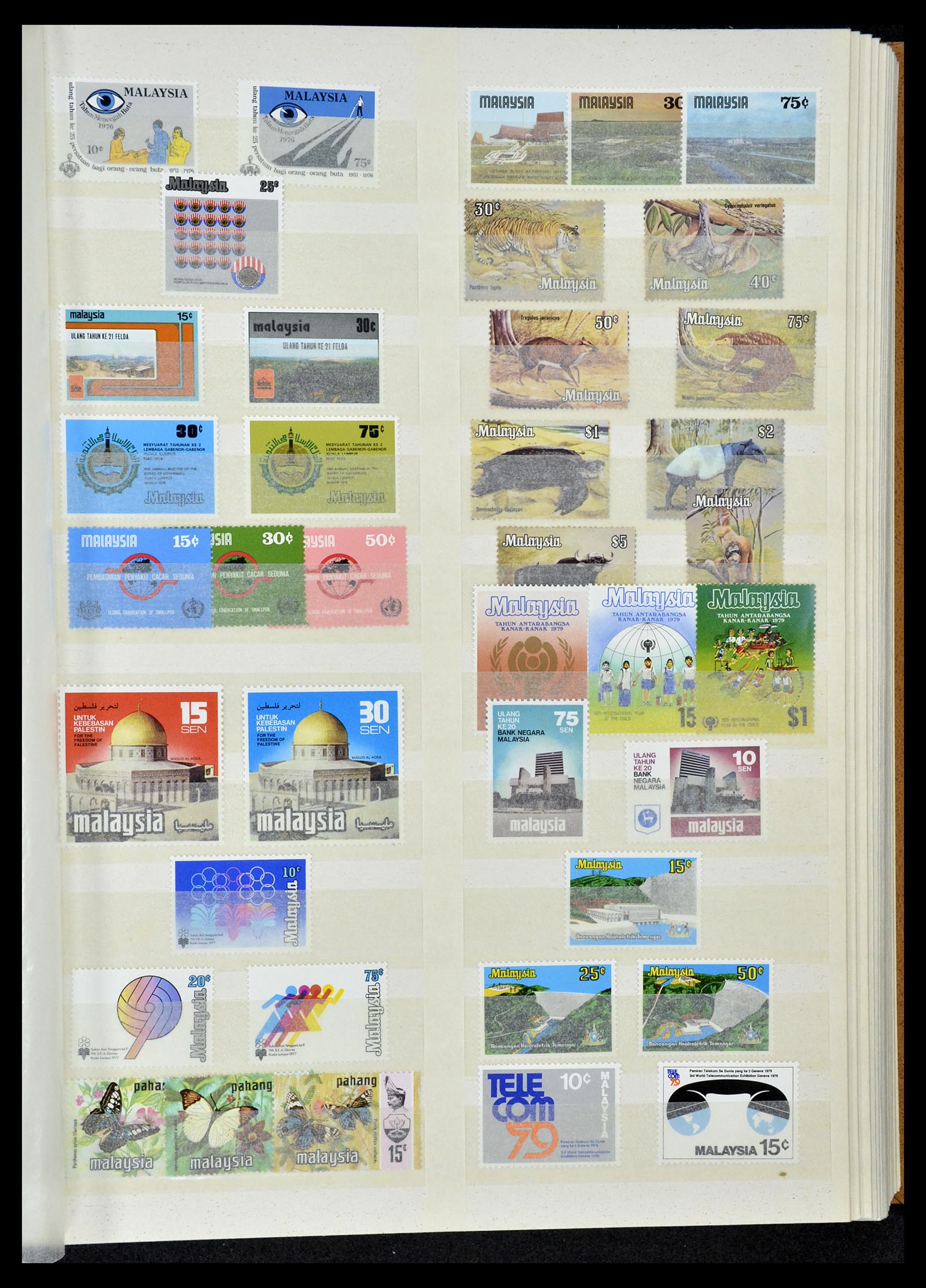 35124 009 - Postzegelverzameling 35124 Maleisië 1963-1996.
