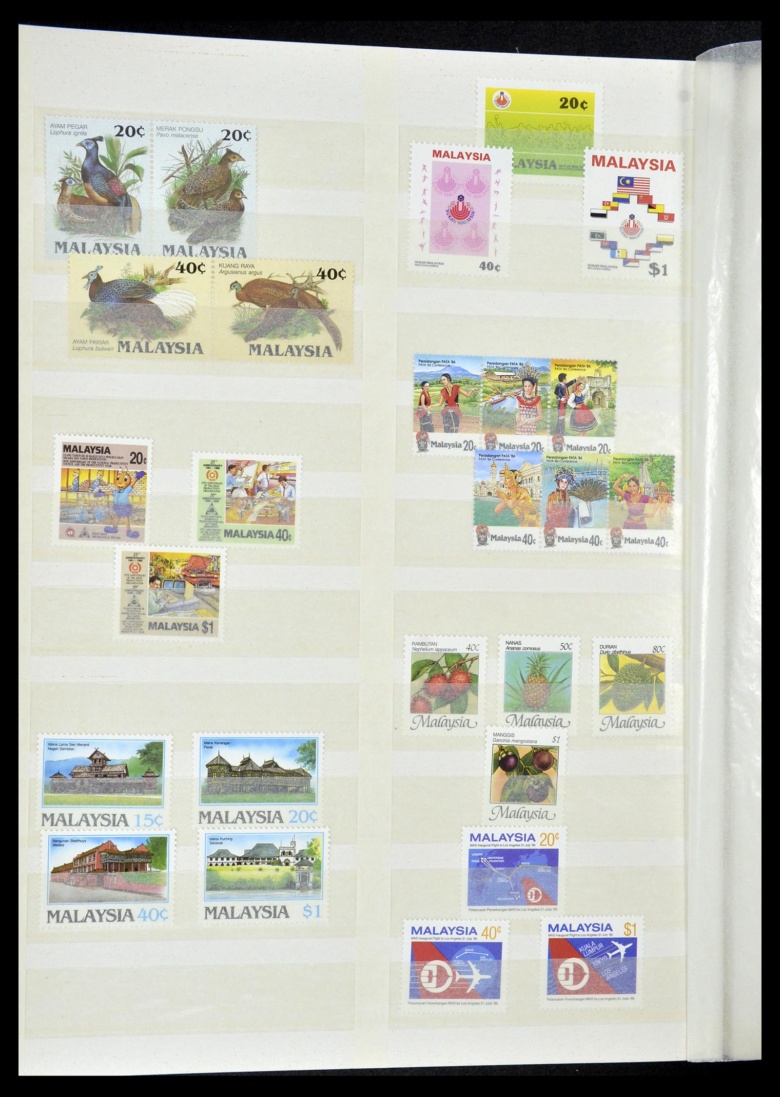 35124 022 - Postzegelverzameling 35124 Maleisië 1963-1996.