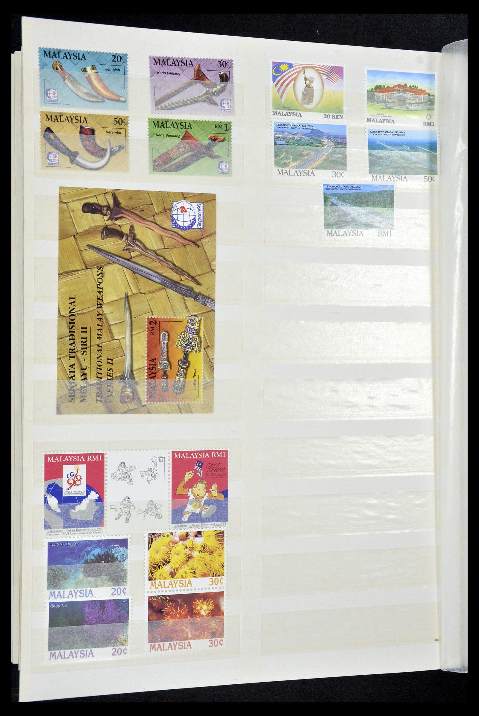 35124 031 - Postzegelverzameling 35124 Maleisië 1963-1996.
